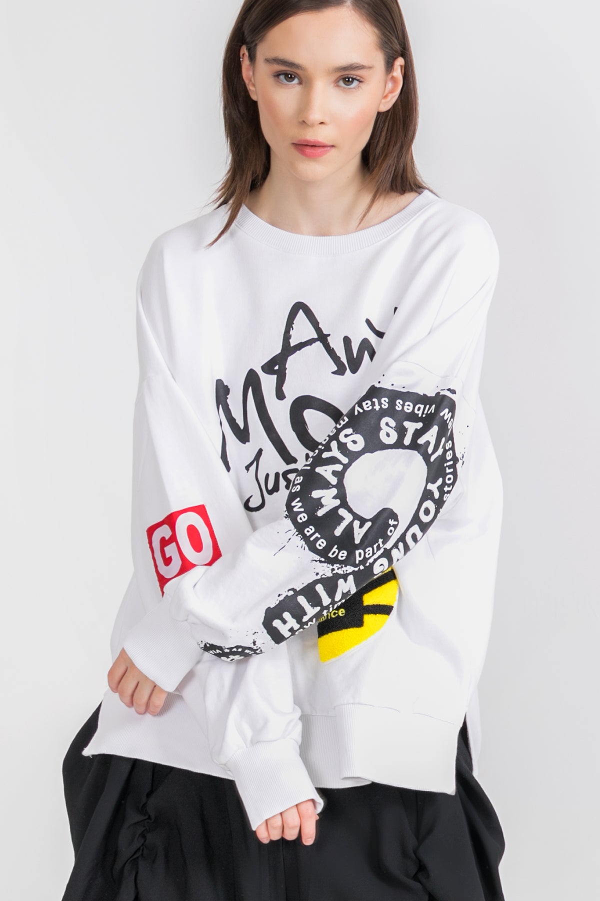 Beyaz Sweatshirt 9234