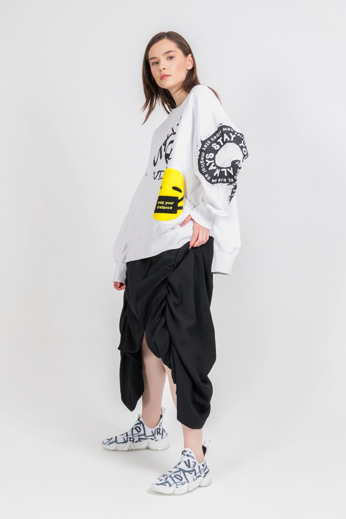 Beyaz Sweatshirt 9234
