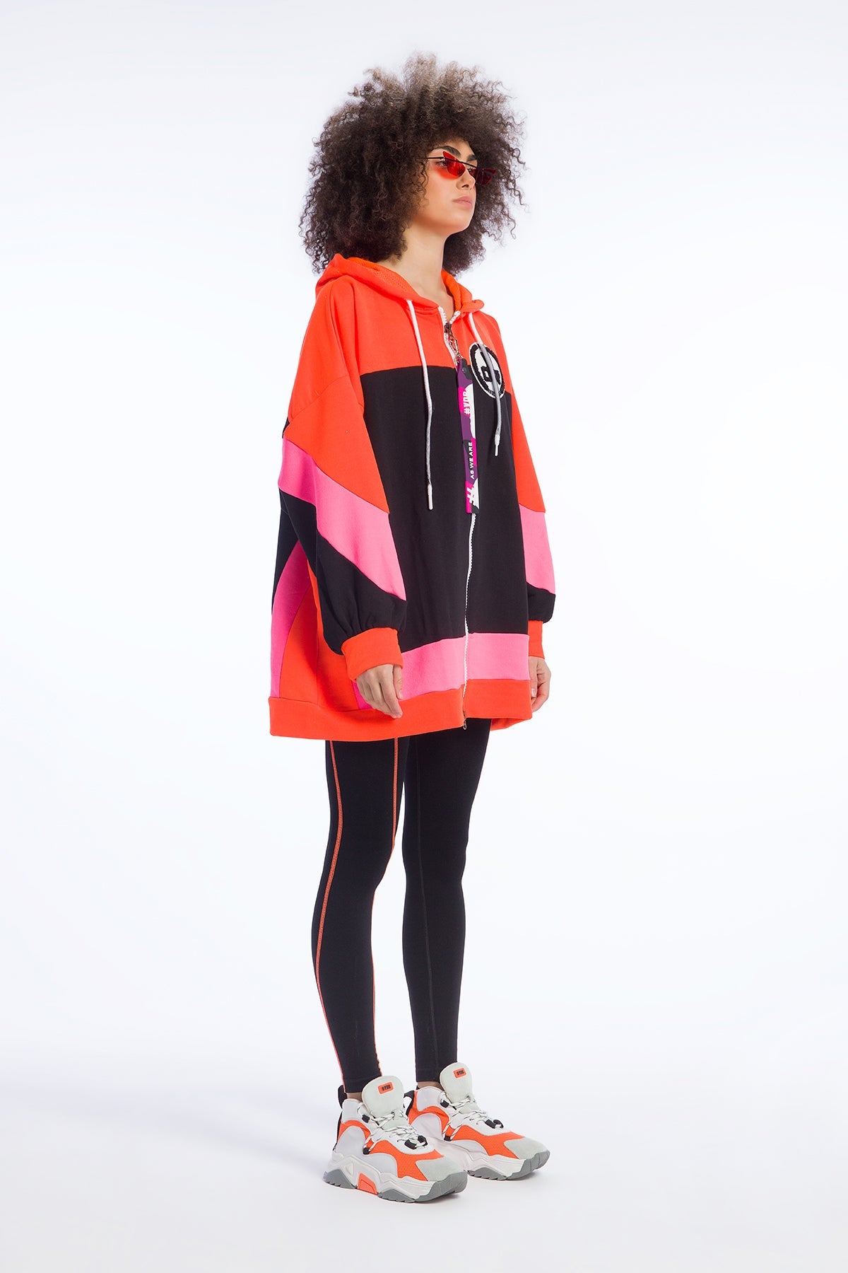 Siyah Turuncu Sweatshirt 9241