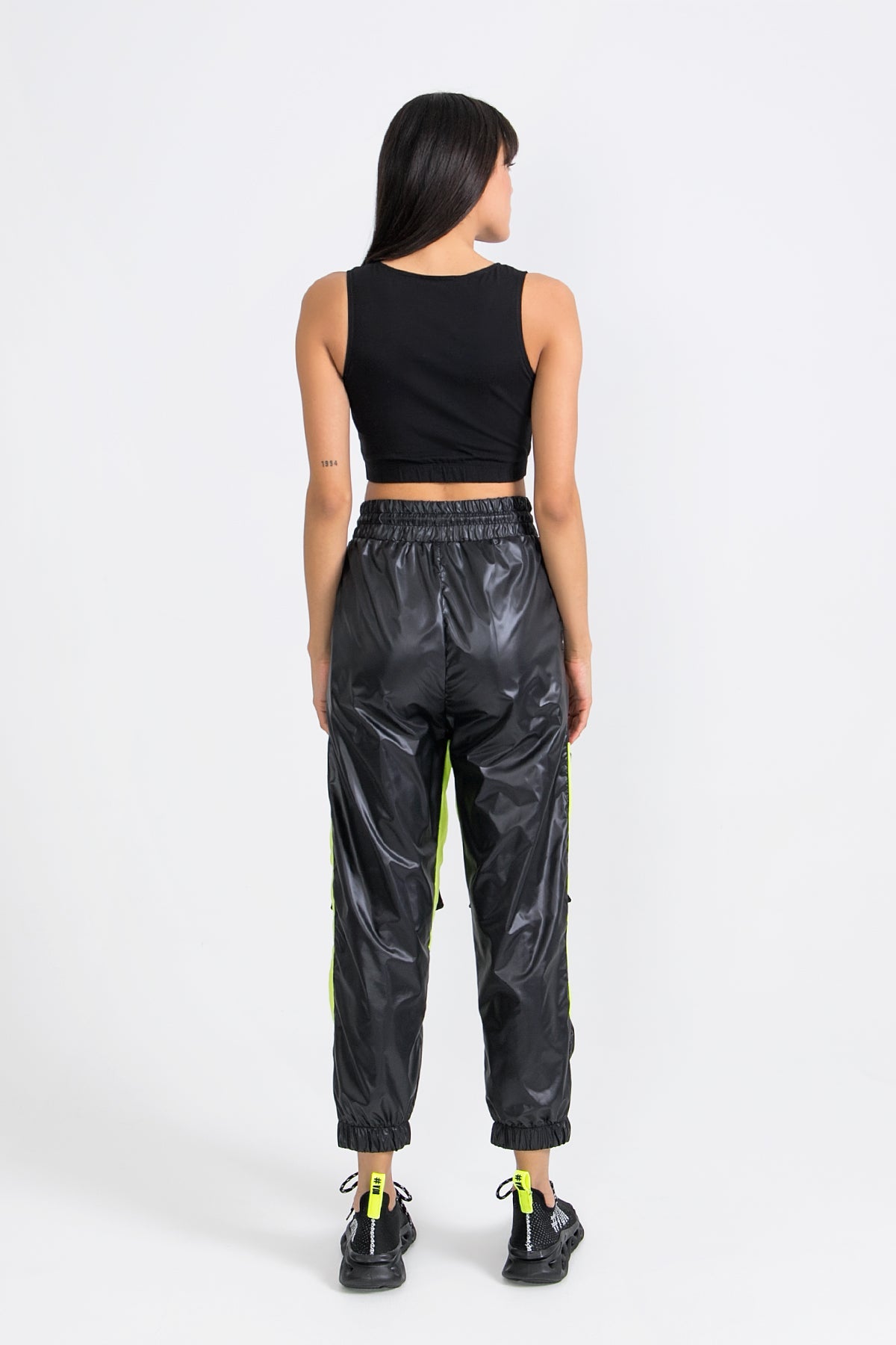 Siyah Açik Yesil Pantolon 9257