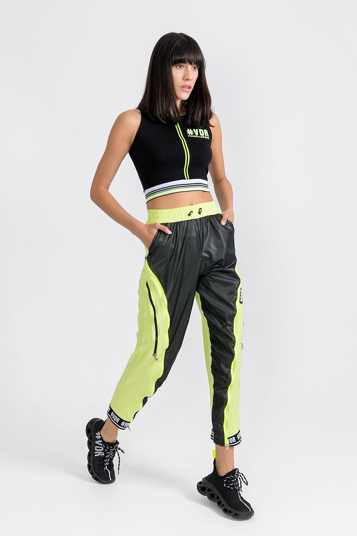 Açik Yesil Siyah Pantolon 9288