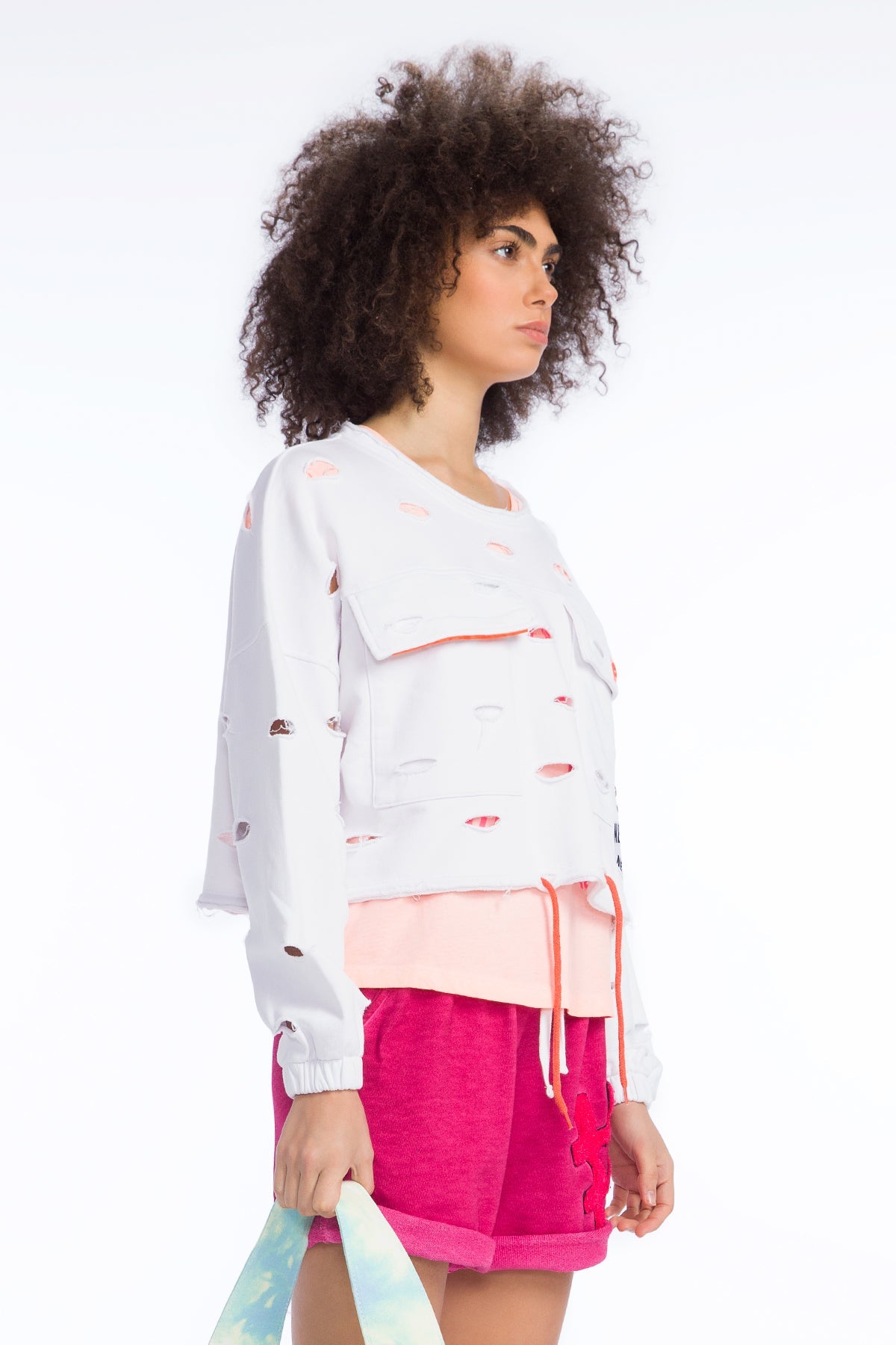 Beyaz Sweatshirt 9338