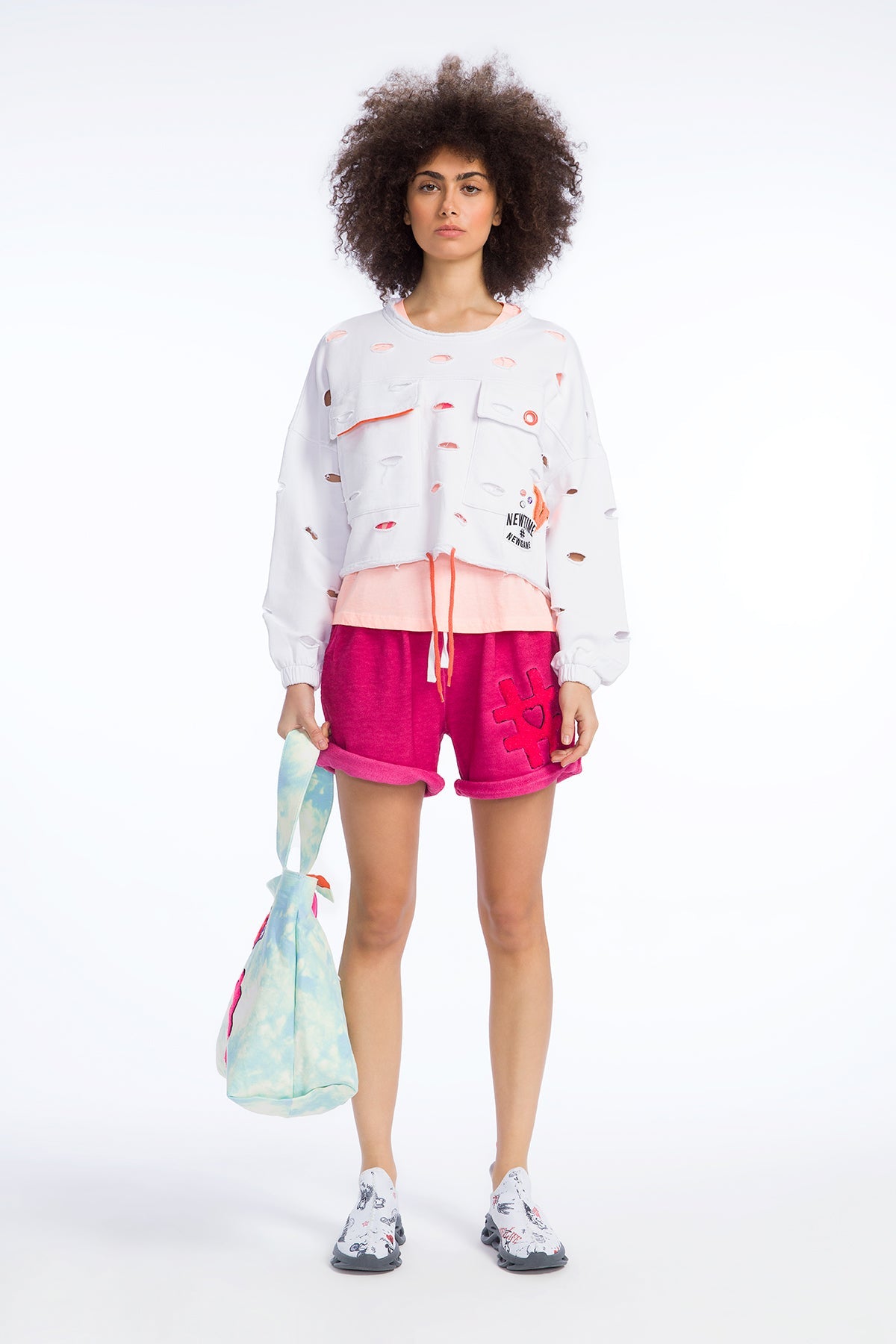 Beyaz Sweatshirt 9338