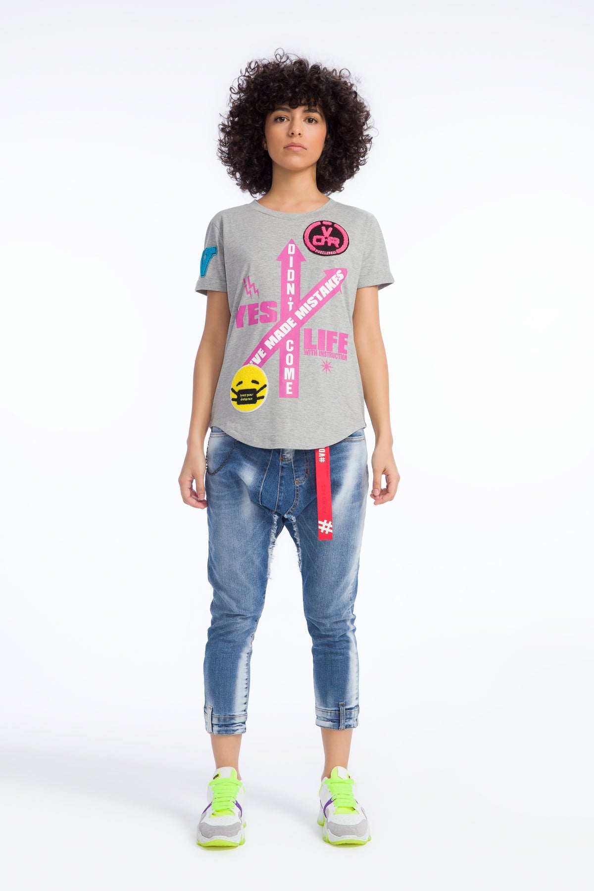 Gri Melanj T-shirt 9351
