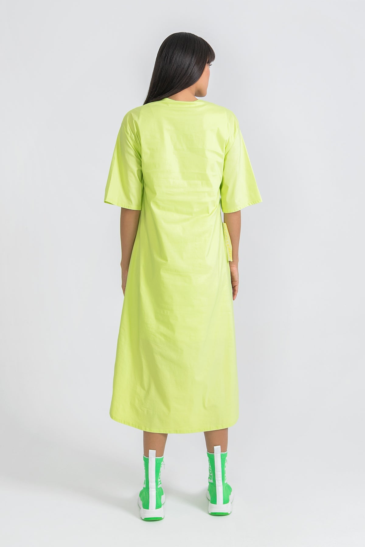 Açik Yesil Elbise 9381