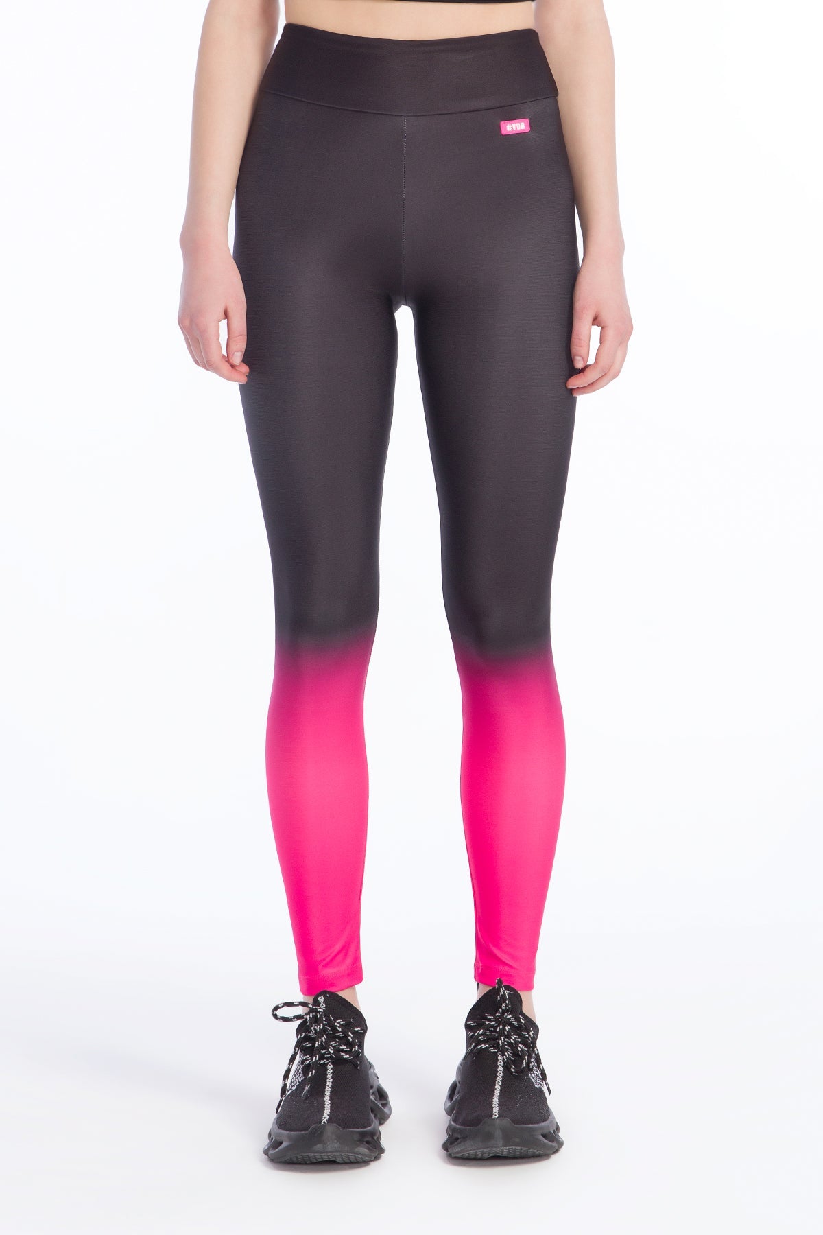 Siyah Pembe Tayt 9401