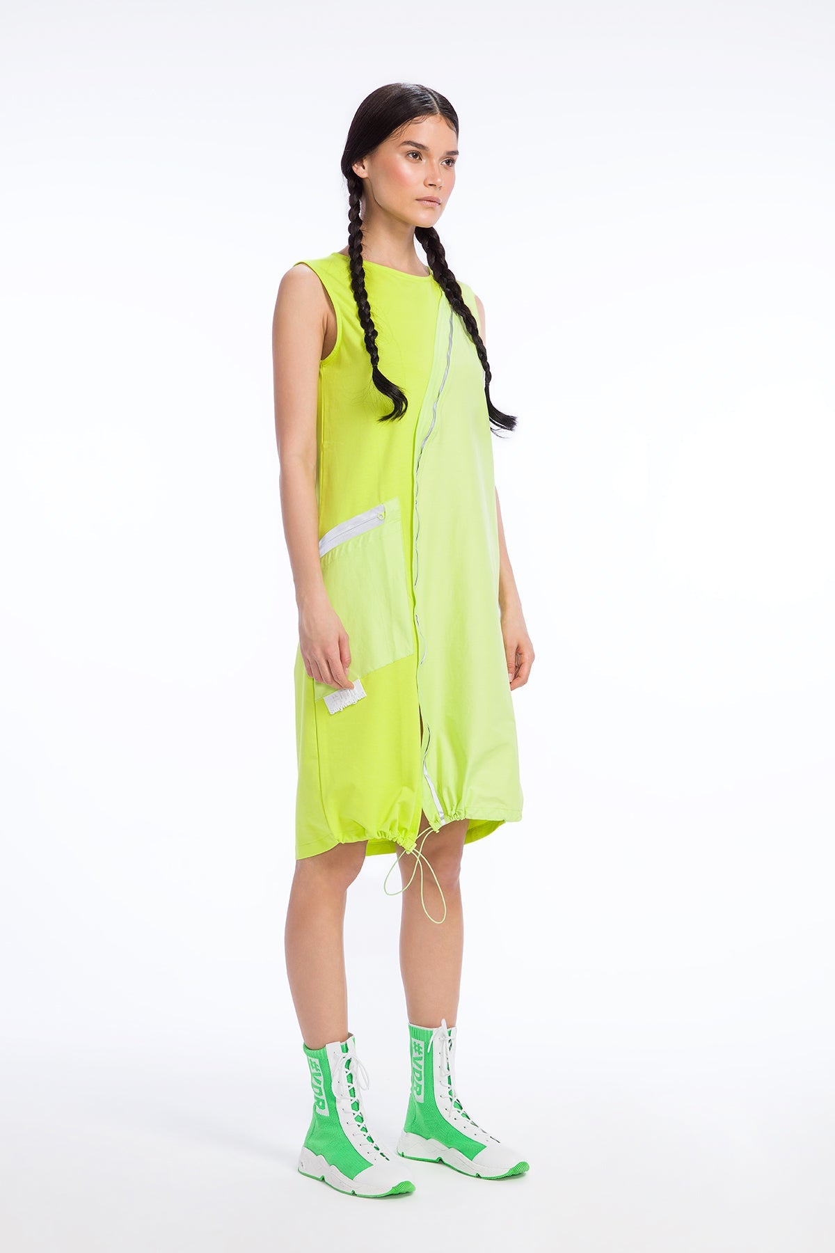 Açik Yesil Elbise 9414
