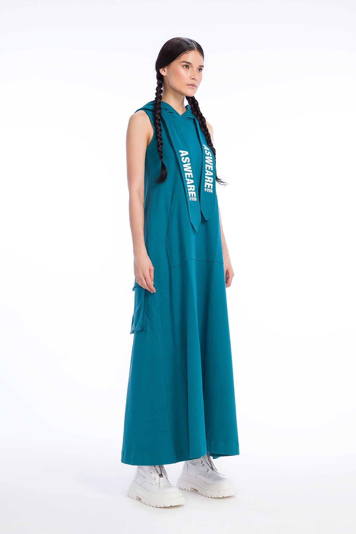 Koyu Yesil Elbise 9432