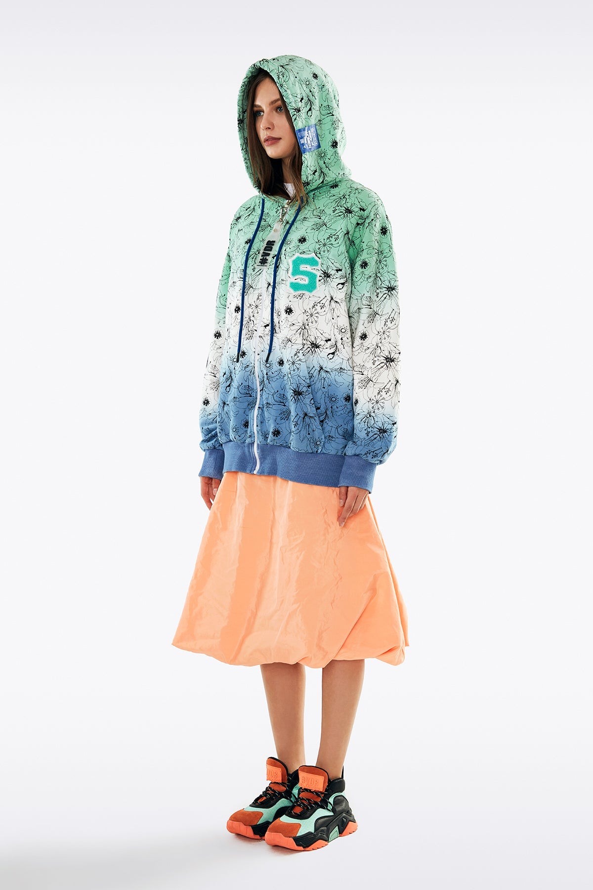 Yesil Mavi Batik Sweatshirt 11018