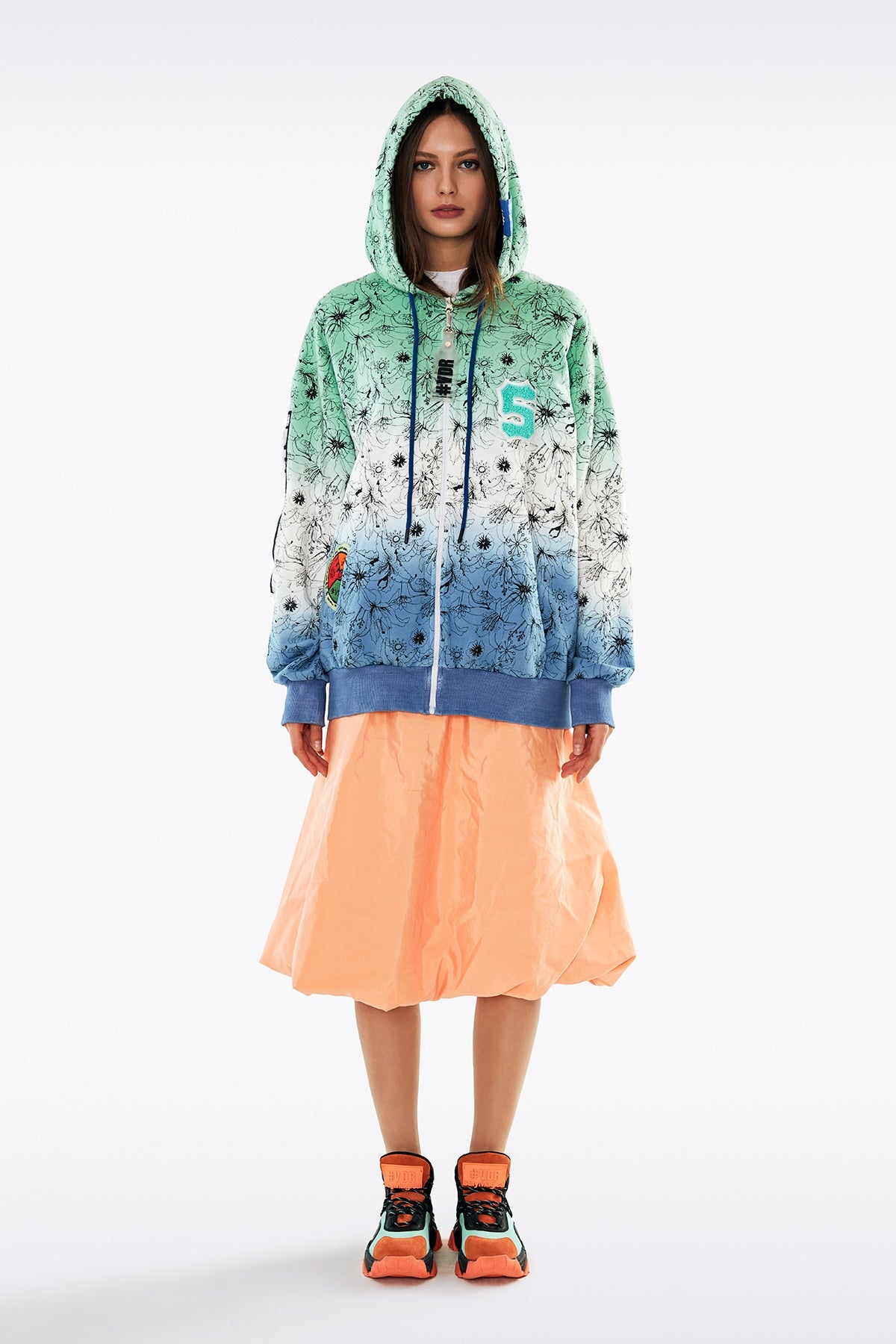 Yesil Mavi Batik Sweatshirt 11018