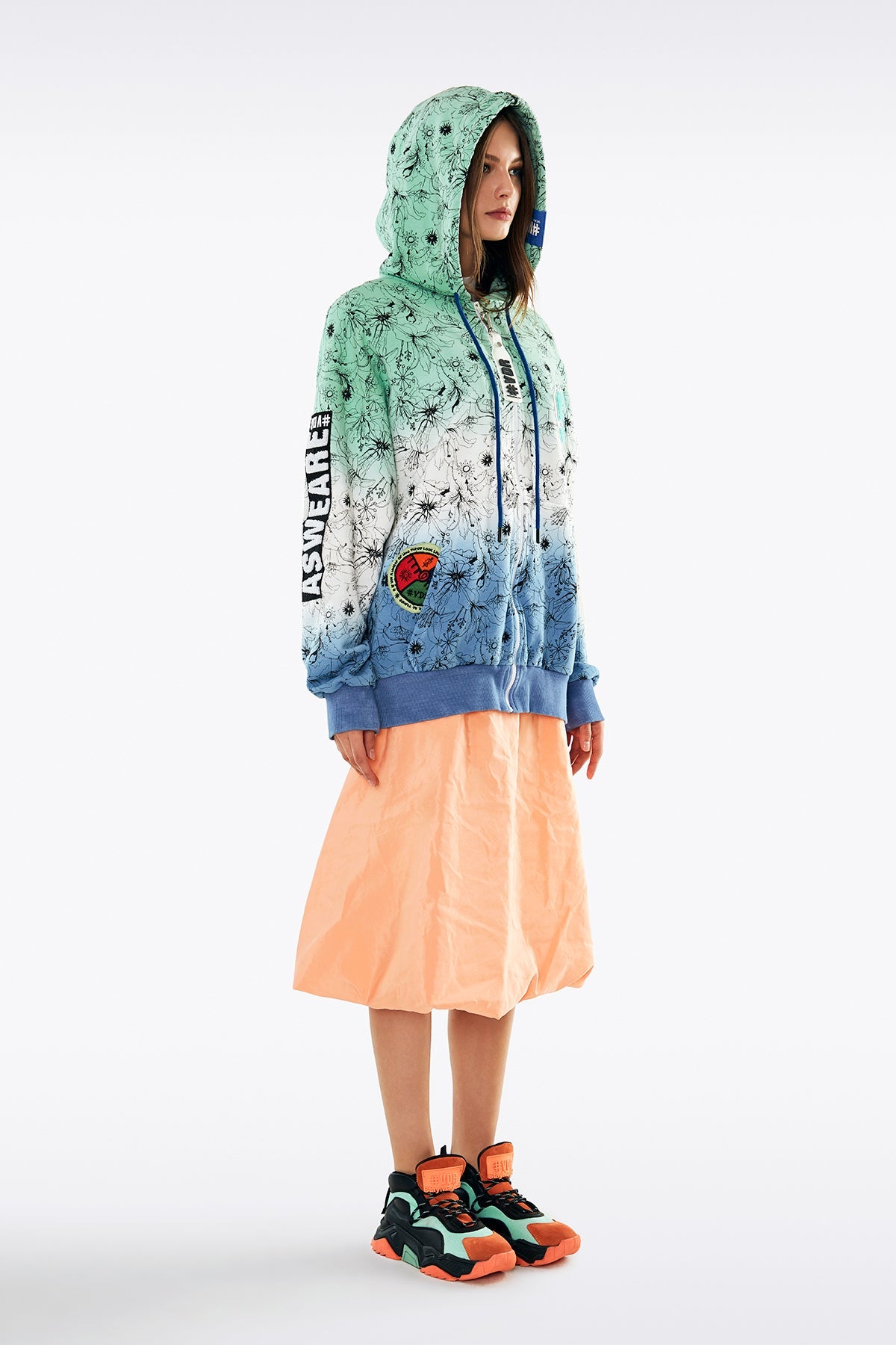 Yesil Mavi Batik Sweatshirt 11018