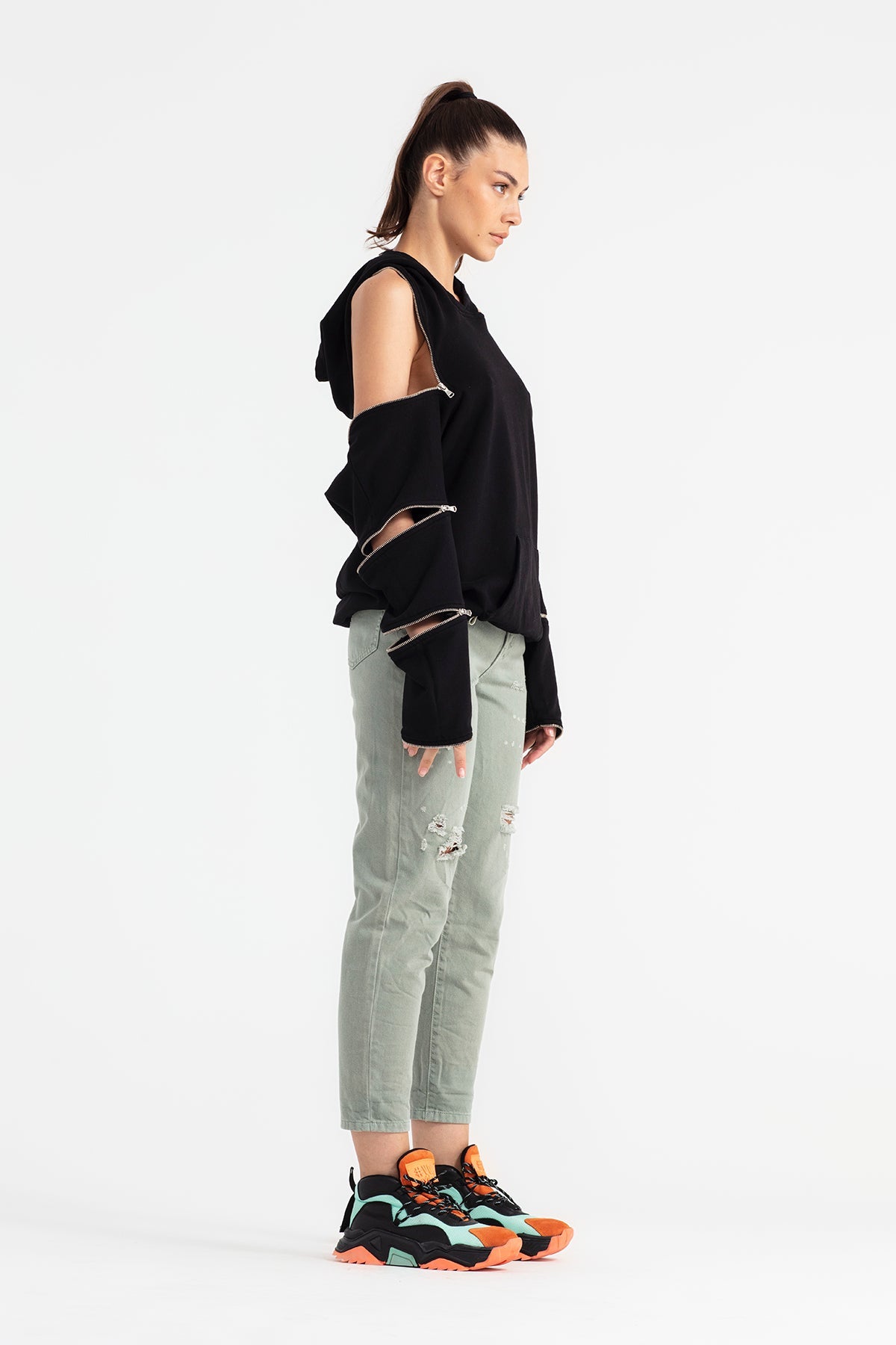 Siyah Sweatshirt 11028