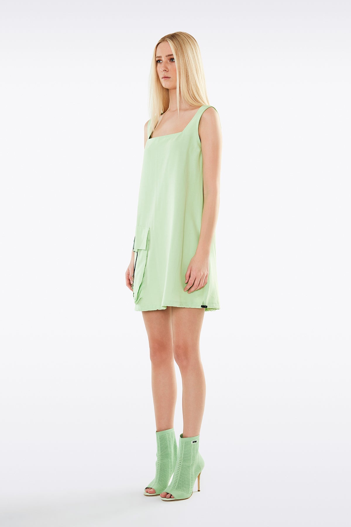 Açik Yesil Elbise 11050