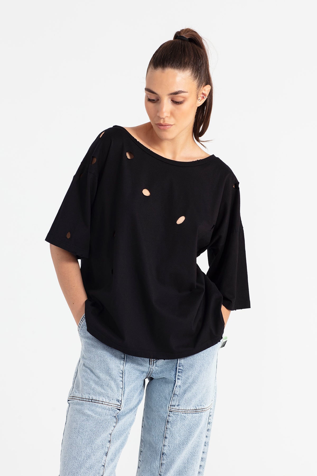 Siyah T-shirt 11075