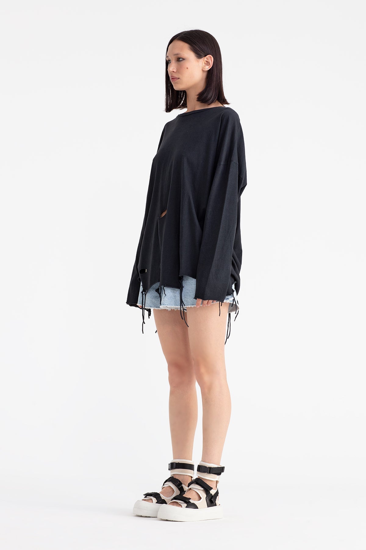 Siyah Gri Tunik 11089