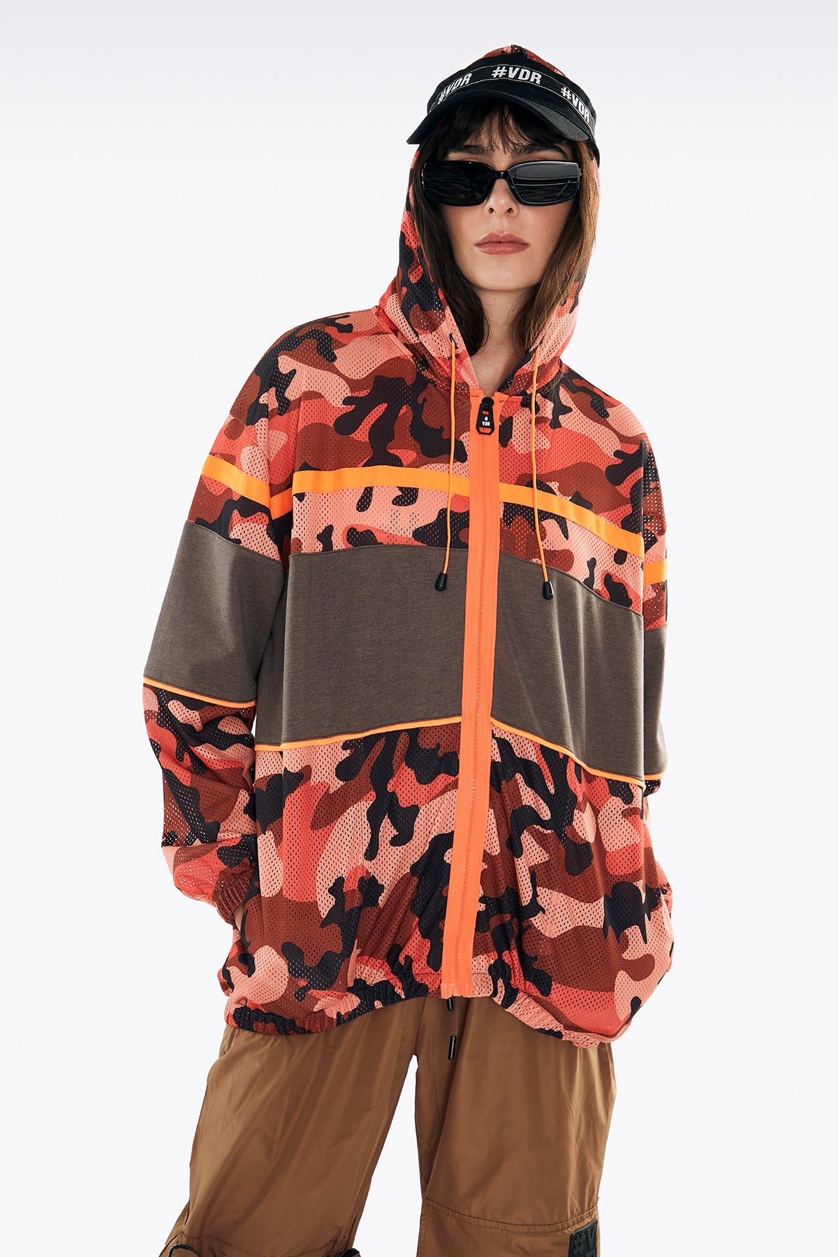 Turuncu Kamuflaj Sweatshirt 11171