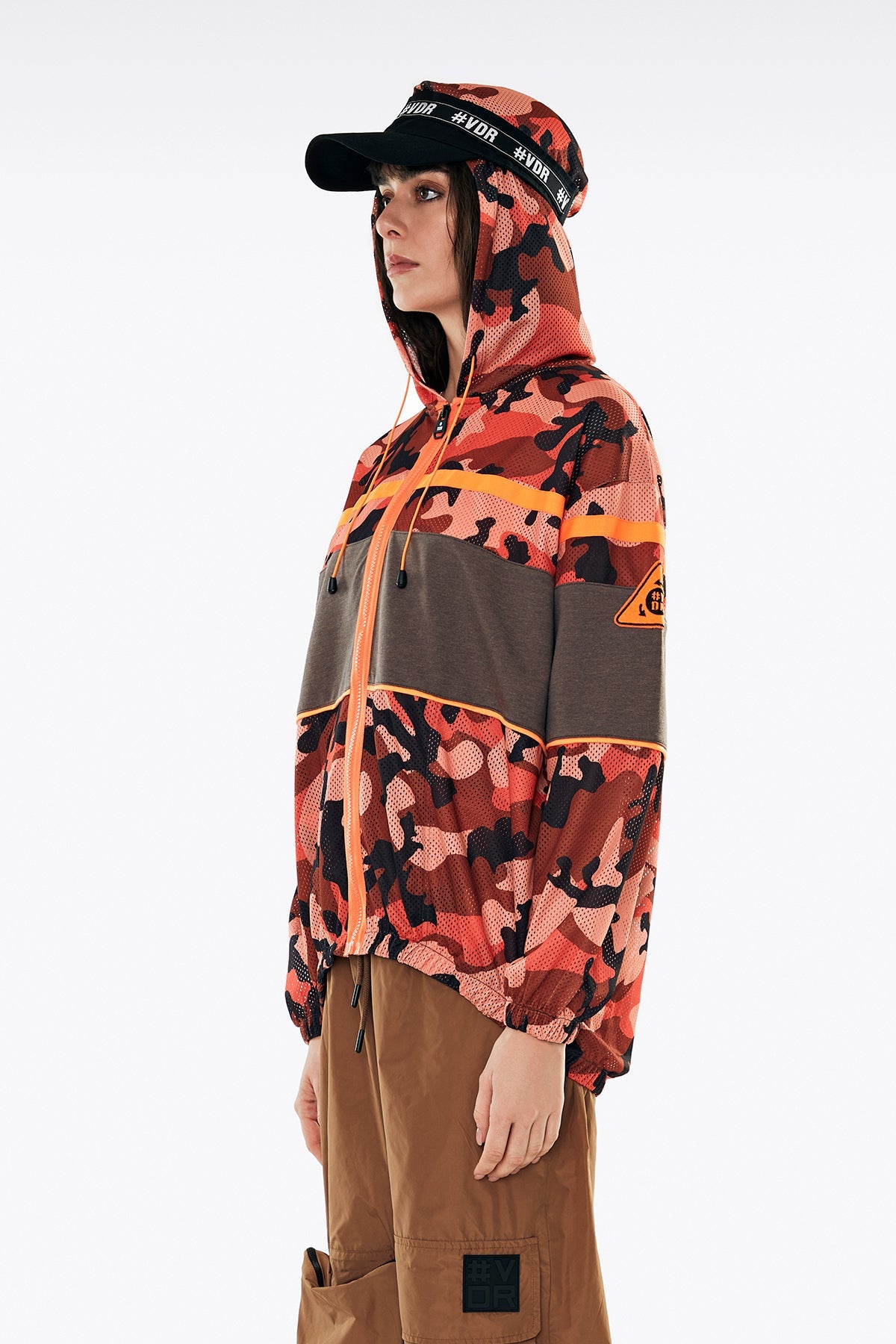 Turuncu Kamuflaj Sweatshirt 11171