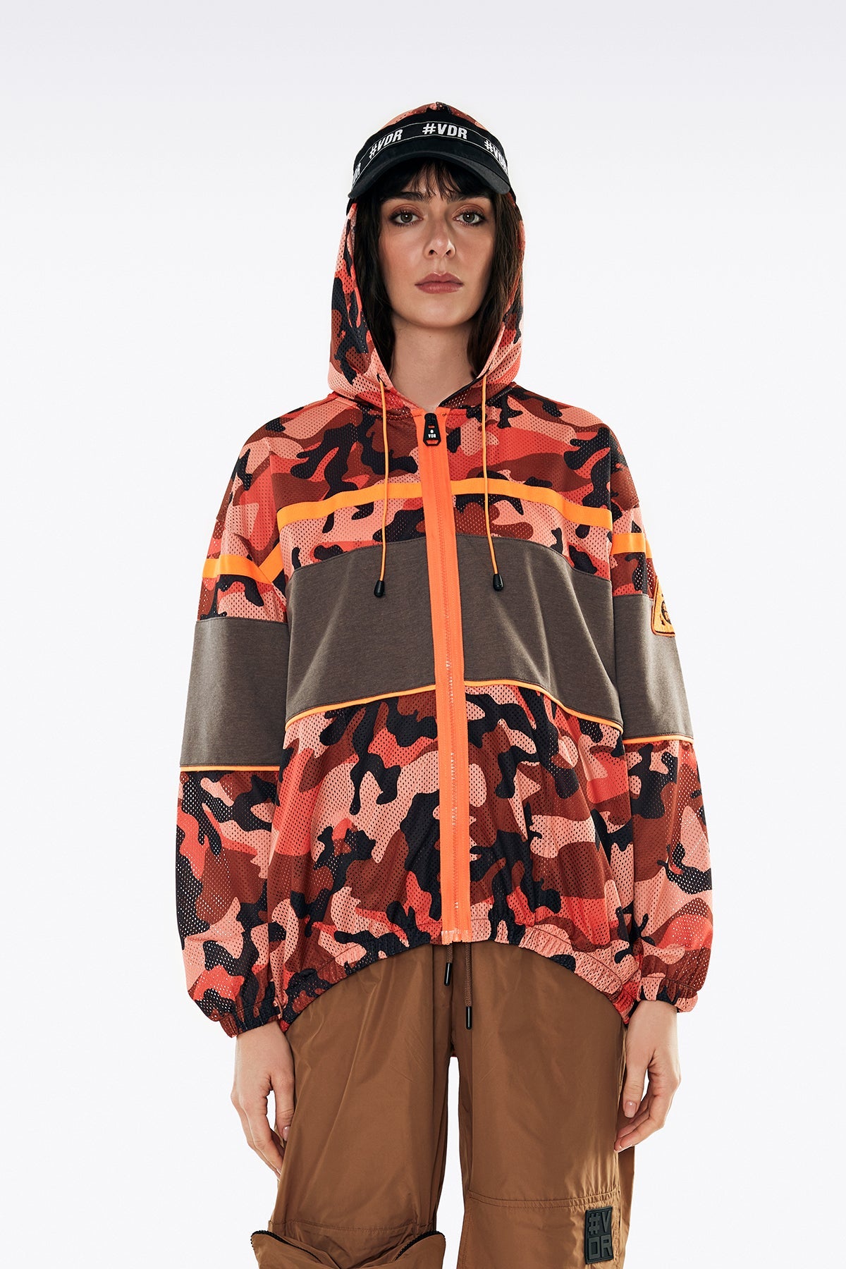 Turuncu Kamuflaj Sweatshirt 11171