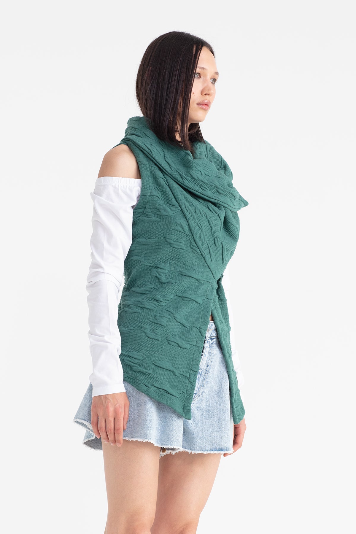 Koyu Yesil Yelek 11184