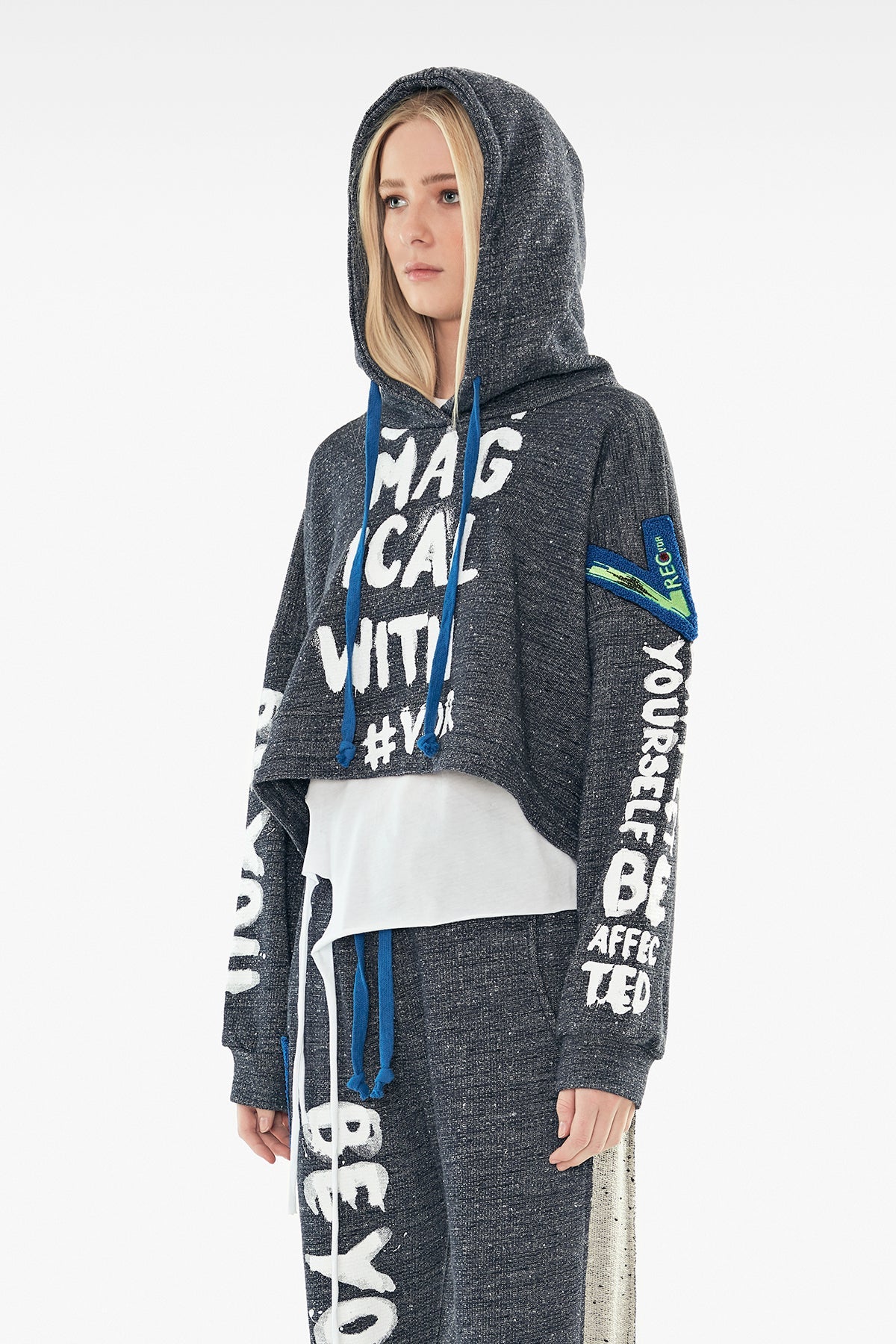 Siyah Beyaz Sweatshirt 11224