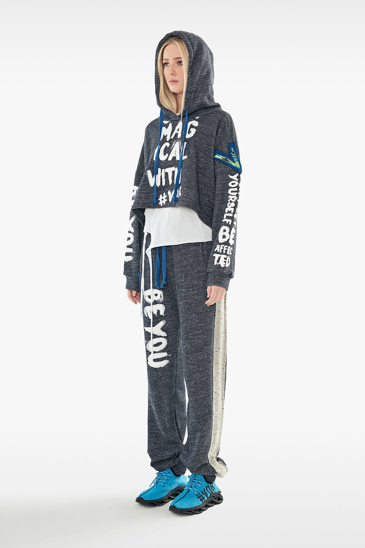 Siyah Beyaz Sweatshirt 11224
