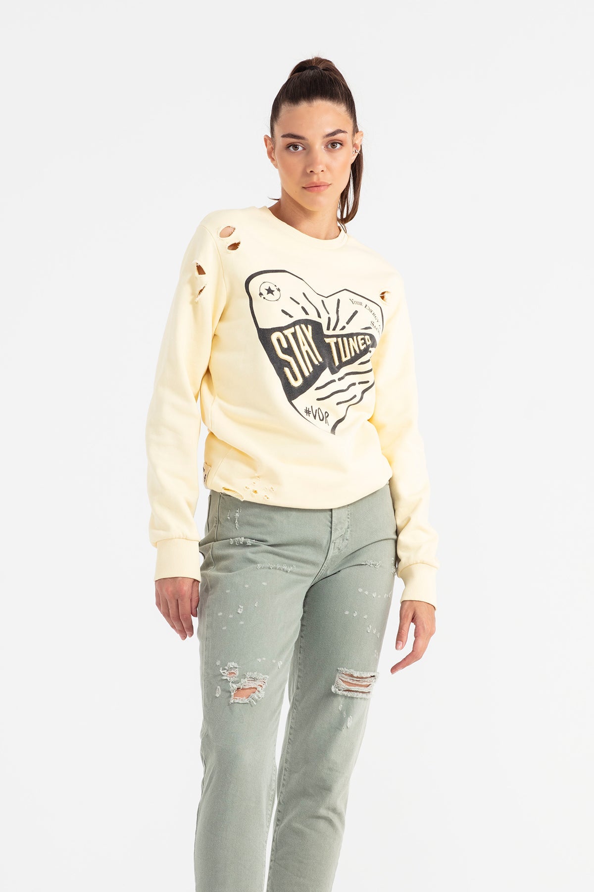Pastel Sari Sweatshirt 11228