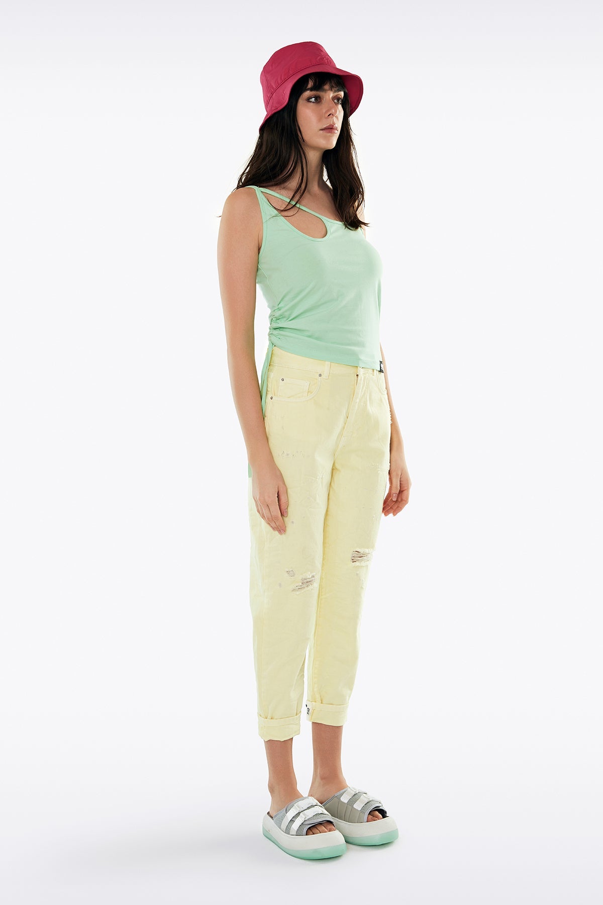 Pastel Sari Pantolon 11284