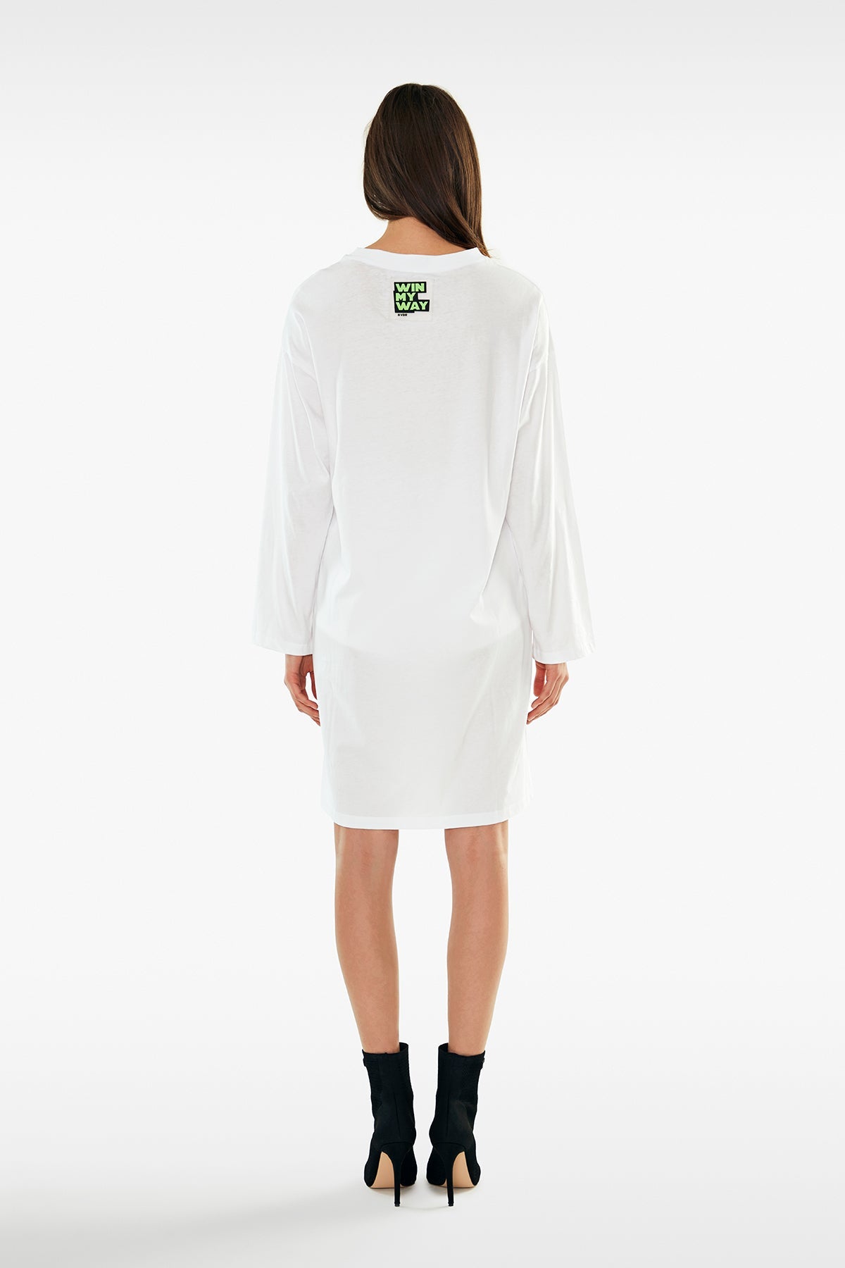 Beyaz Uzun T-shirt 11298