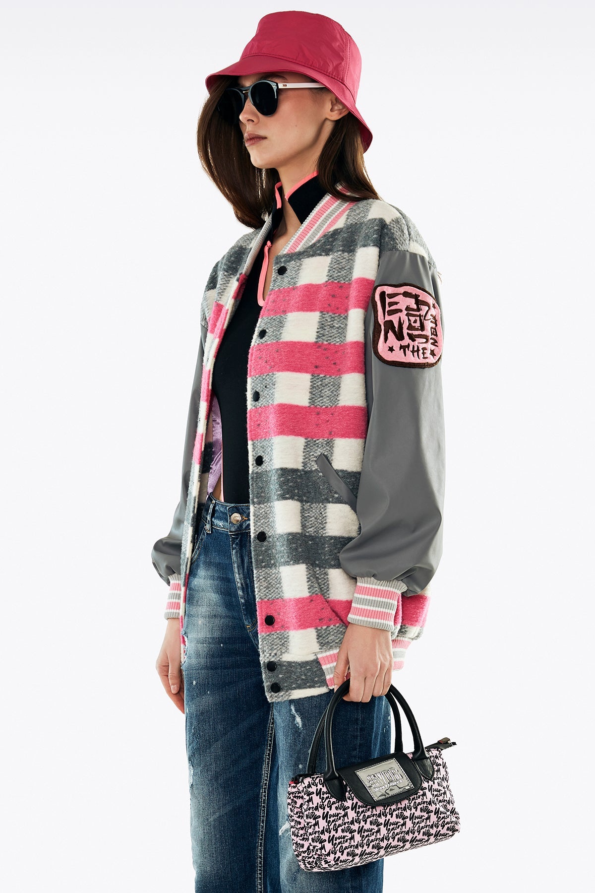 Gri Pembe Ceket 11416