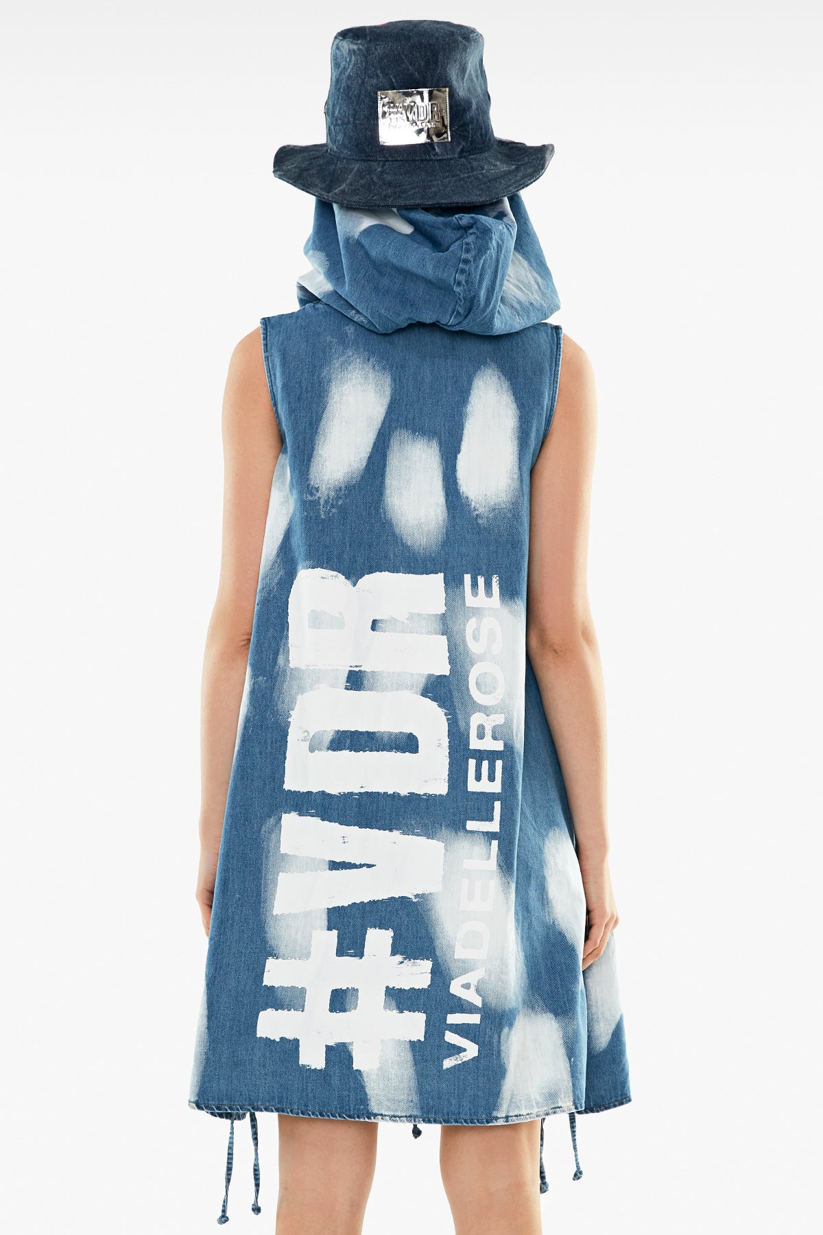 Açik Blu Denim Elbise 11455