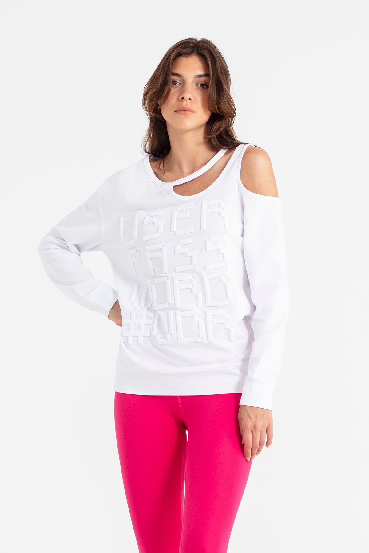 Beyaz Sweatshirt 11457