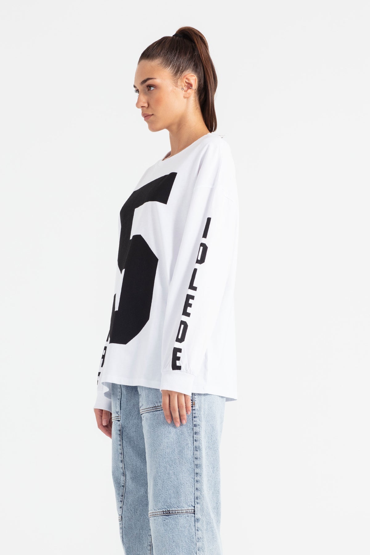 Beyaz Uzun T-shirt 11479