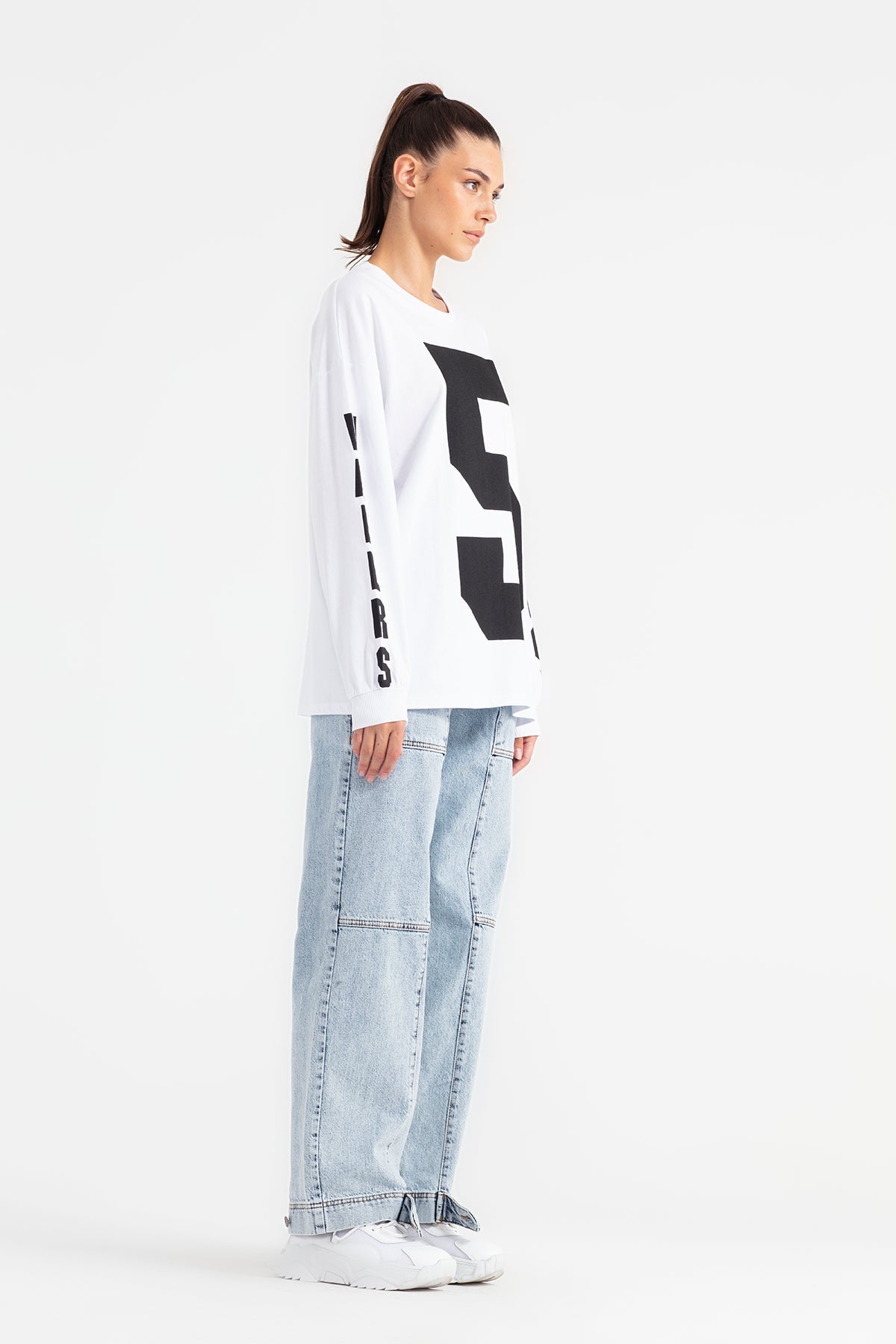 Beyaz Uzun T-shirt 11479