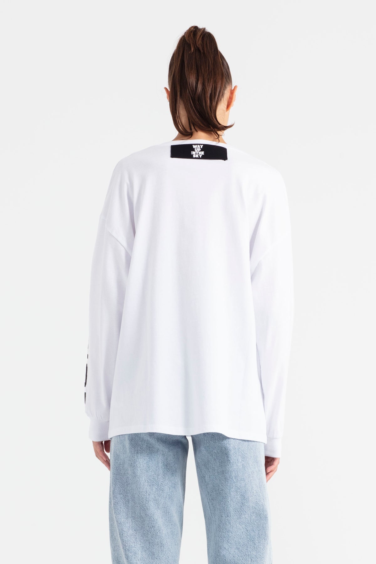 Beyaz Uzun T-shirt 11479