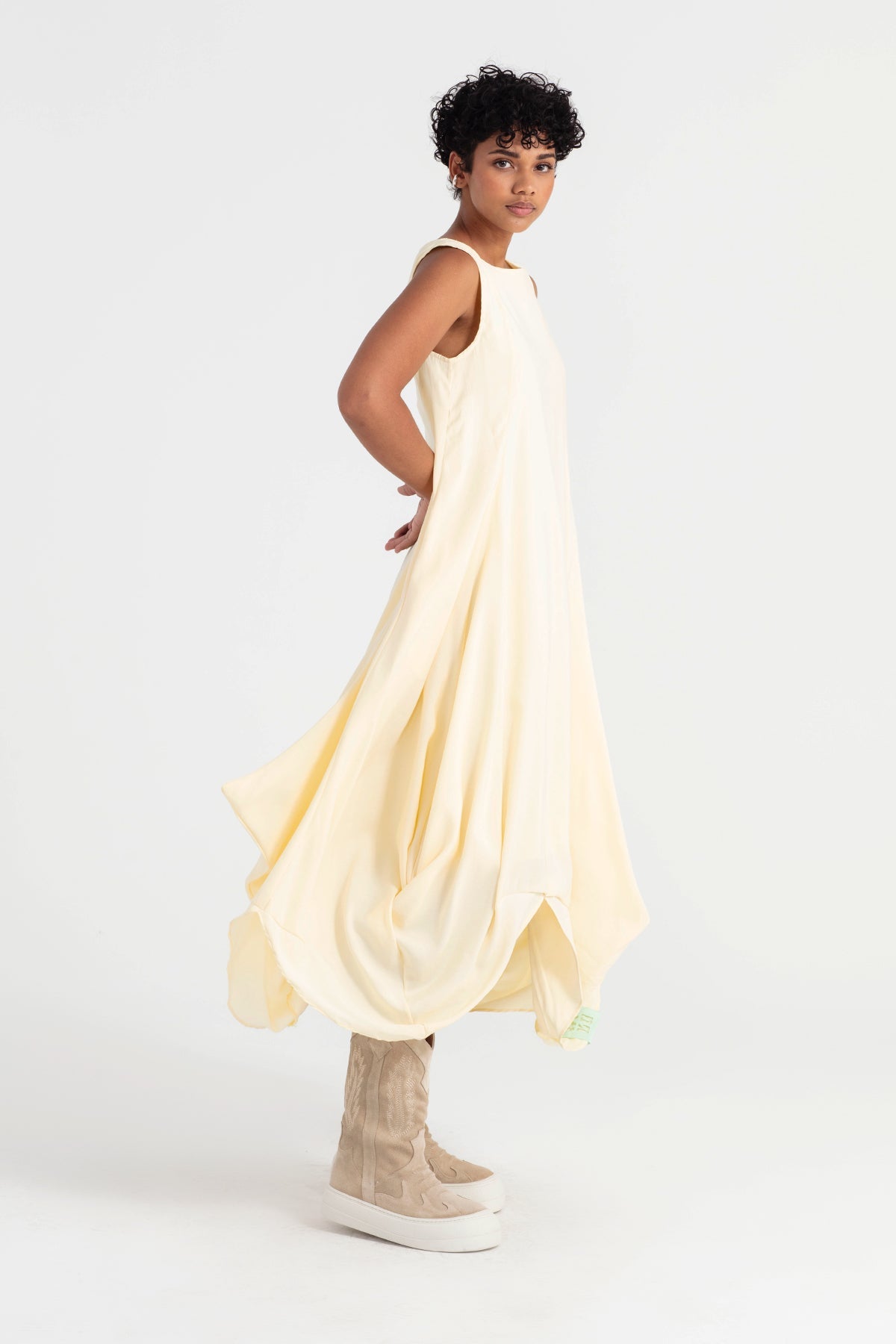 Pastel Sari Elbise 11545