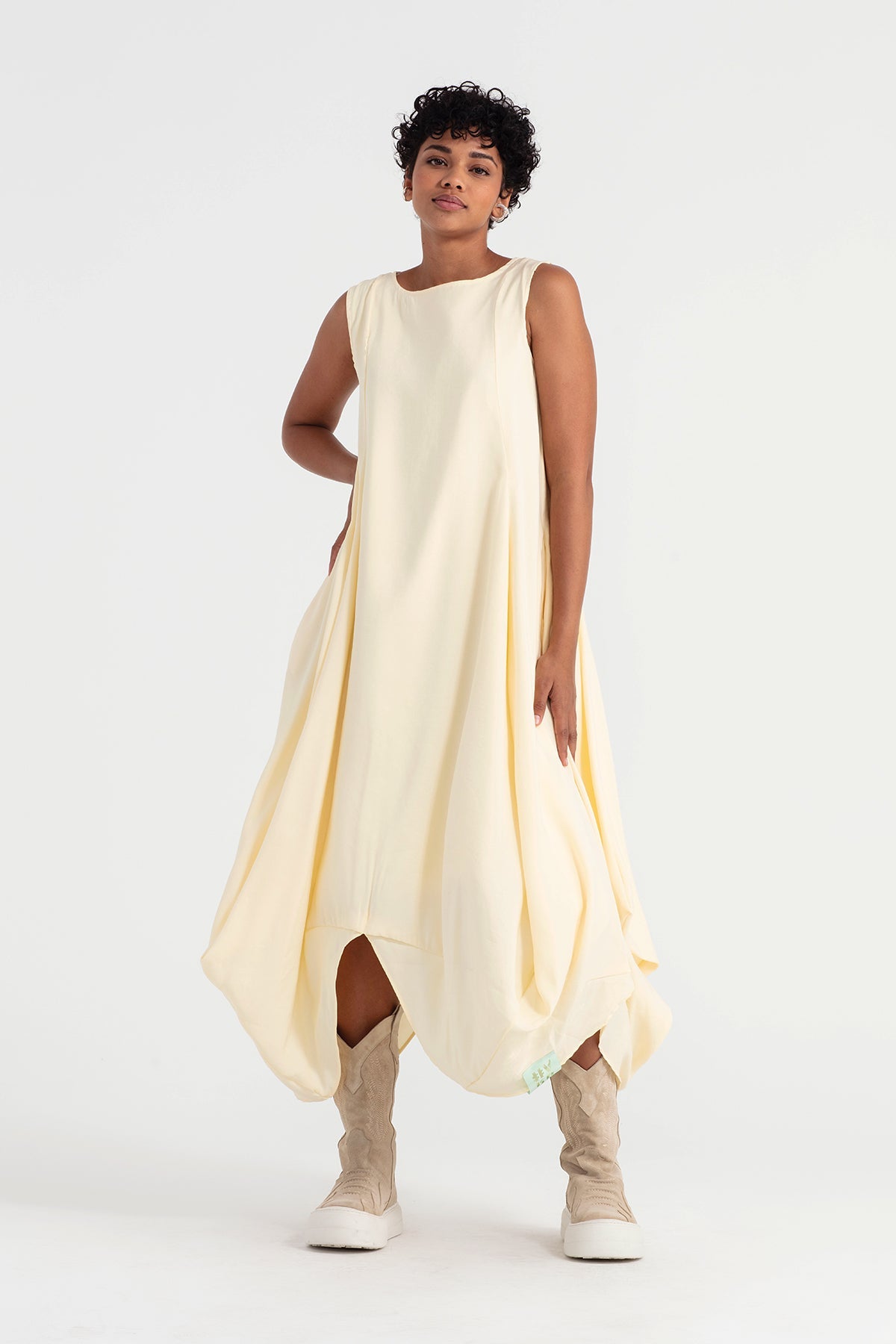 Pastel Sari Elbise 11545