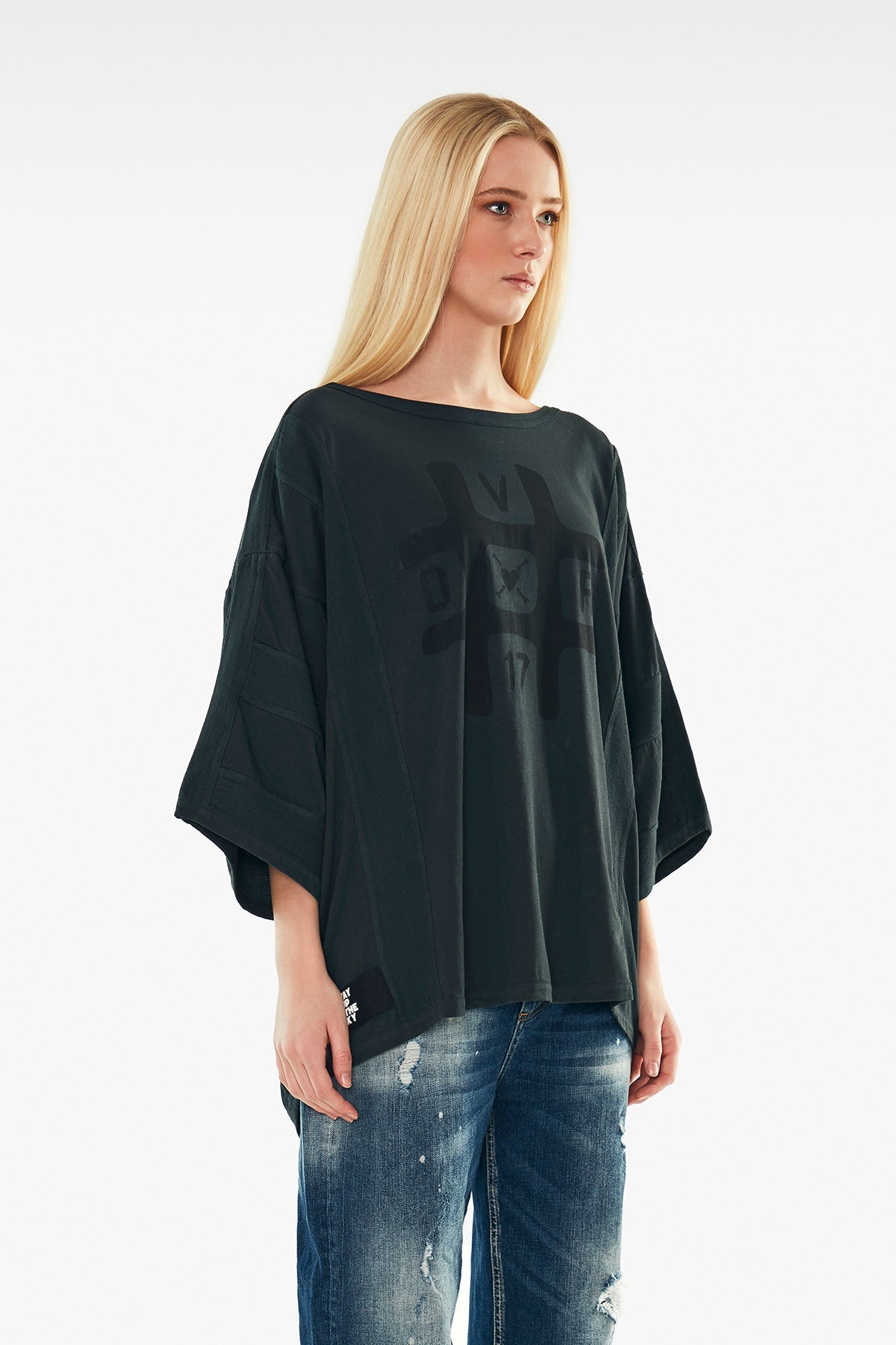 Siyah Gri T-shirt 11546
