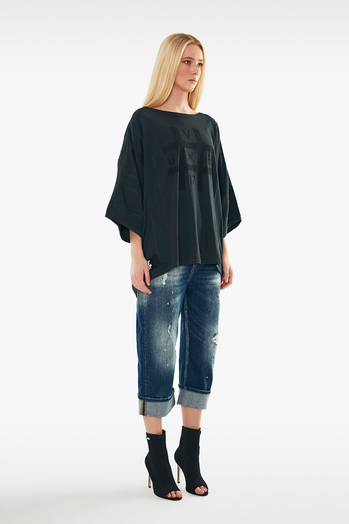 Siyah Gri T-shirt 11546