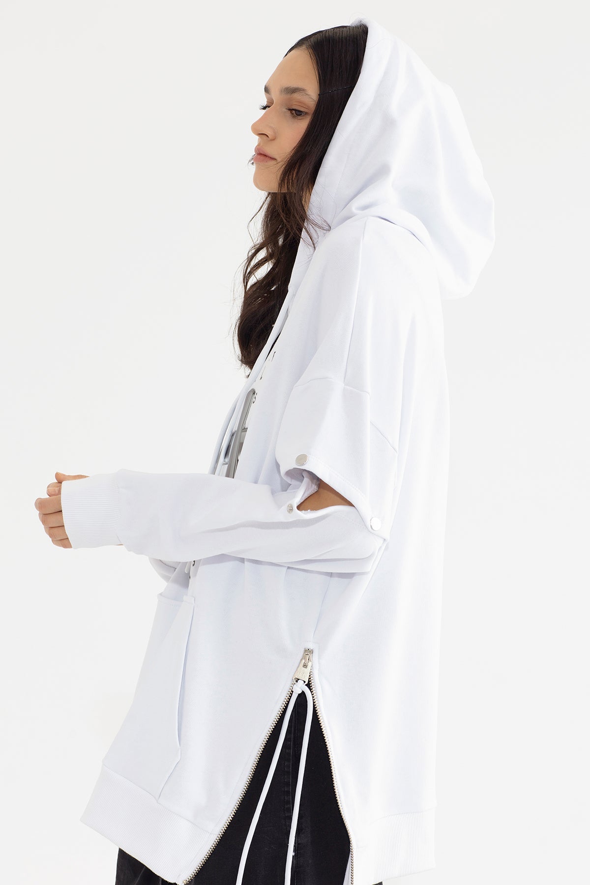 Beyaz Sweatshirt 13058