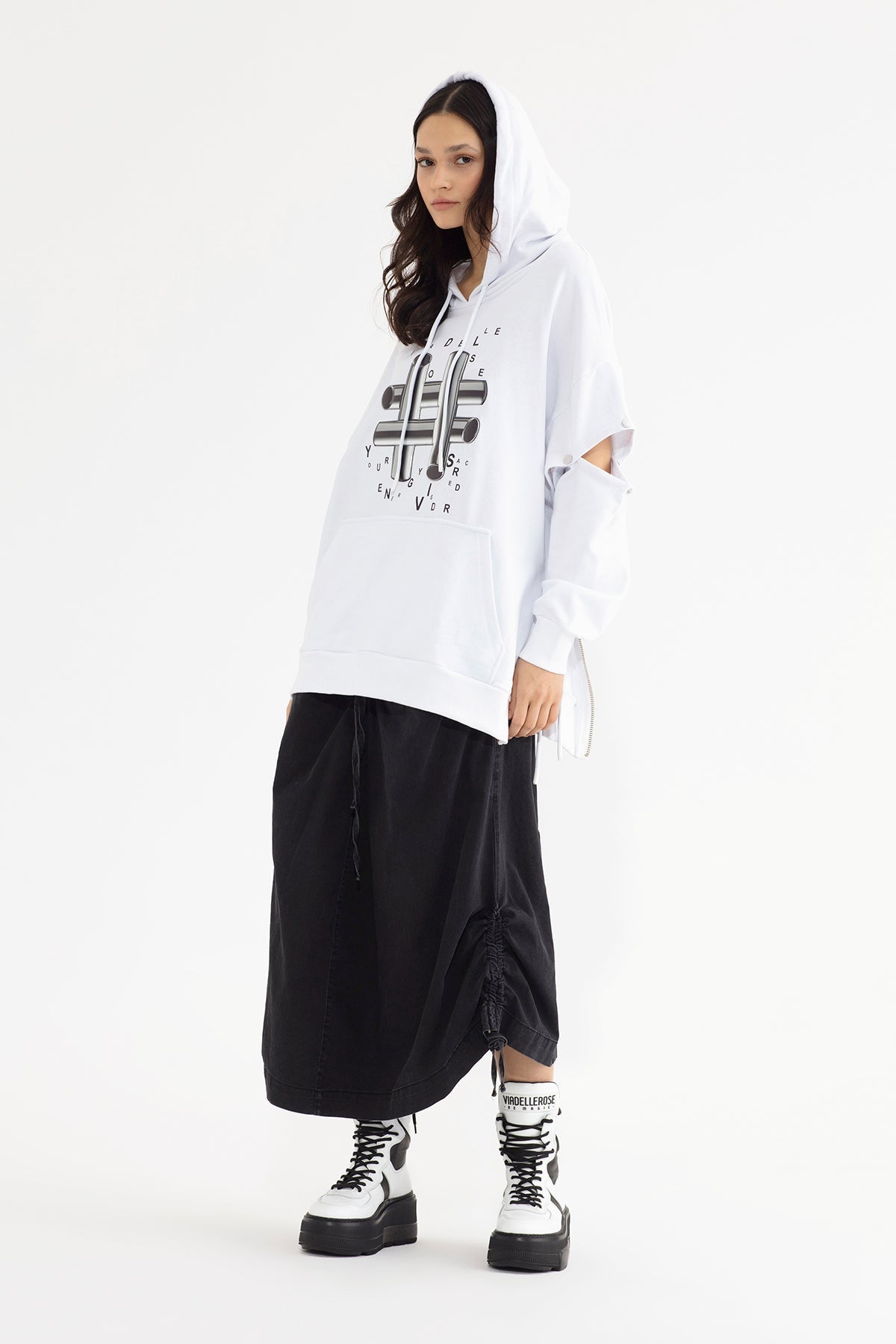 Beyaz Sweatshirt 13058