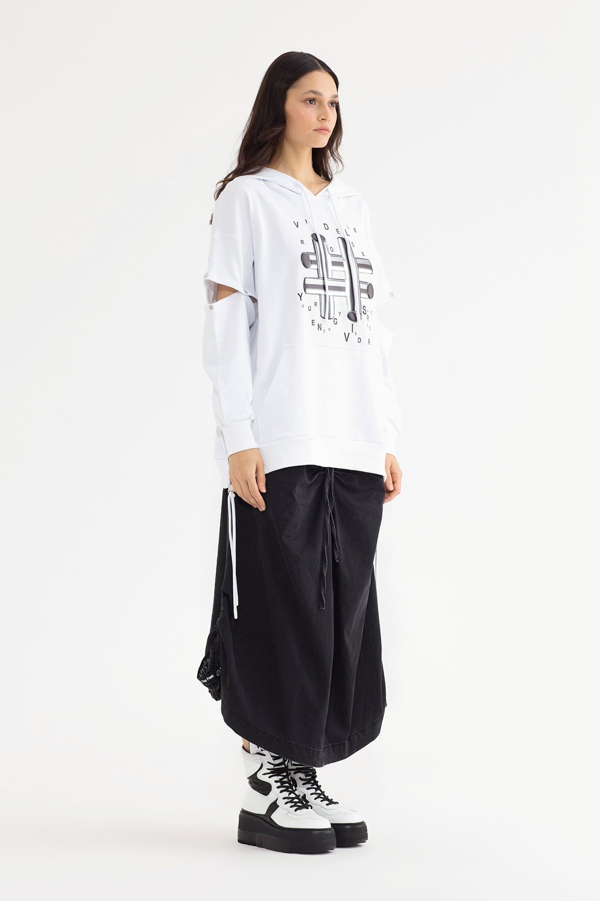 Beyaz Sweatshirt 13058