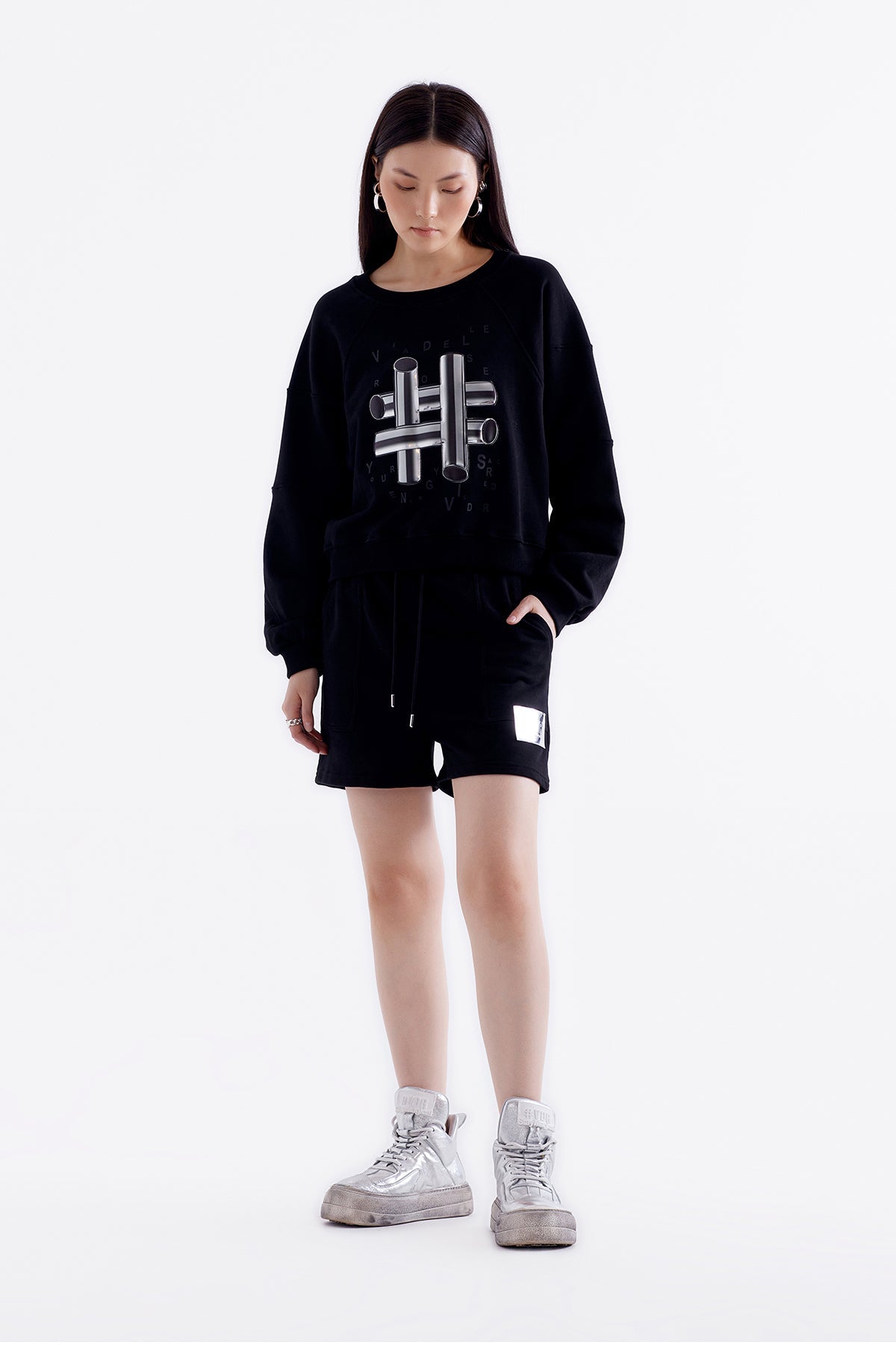 Siyah Sweatshirt 13072