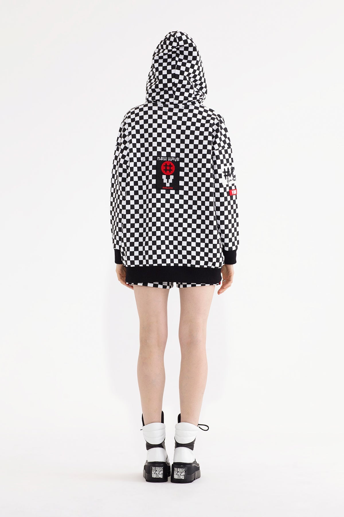 Siyah Beyaz Sweatshirt 13080