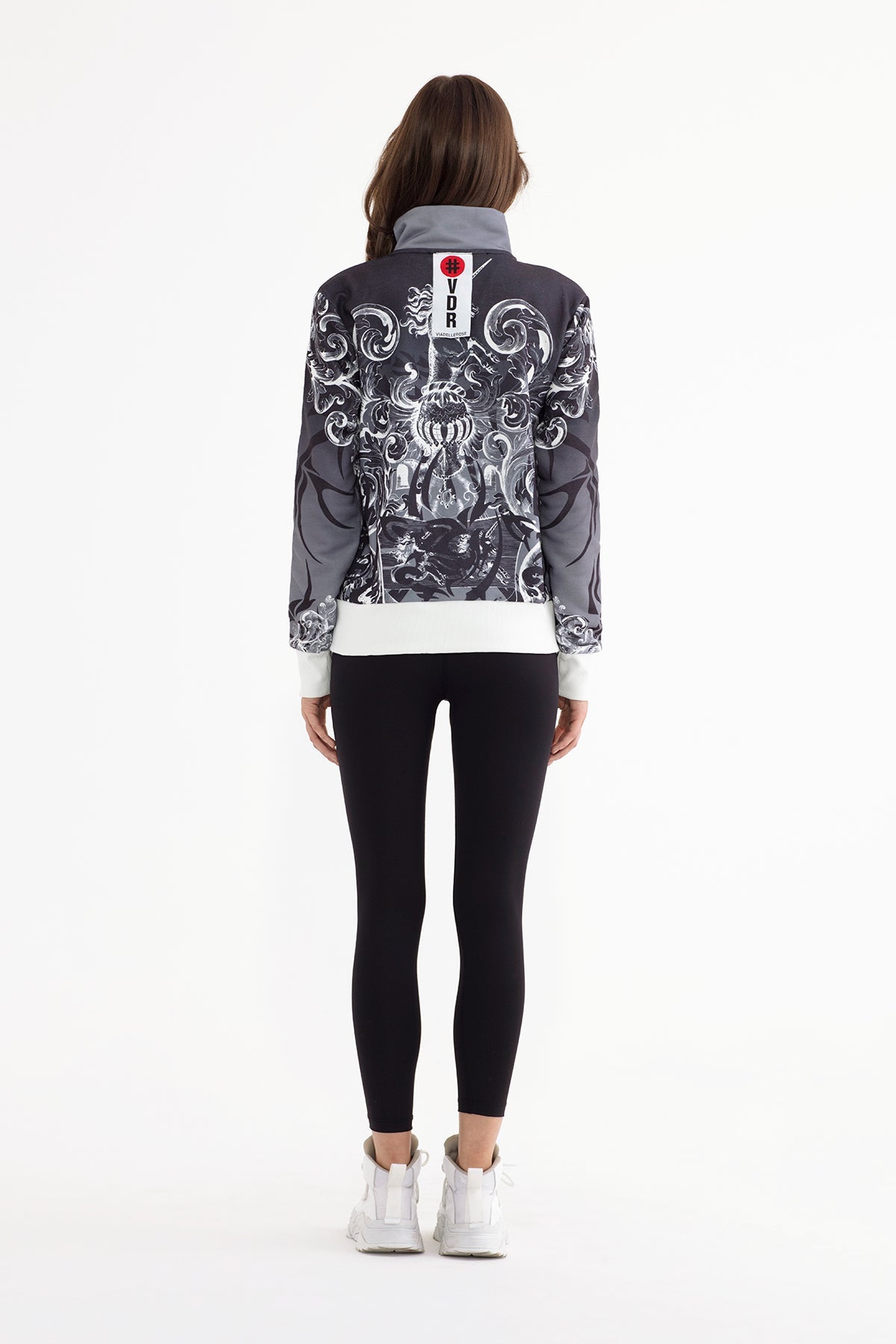 Siyah Beyaz Sweatshirt 13086