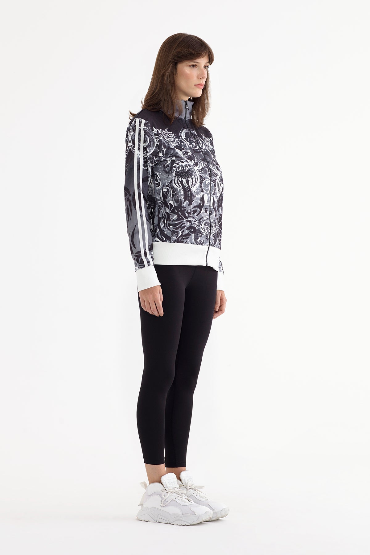 Siyah Beyaz Sweatshirt 13086