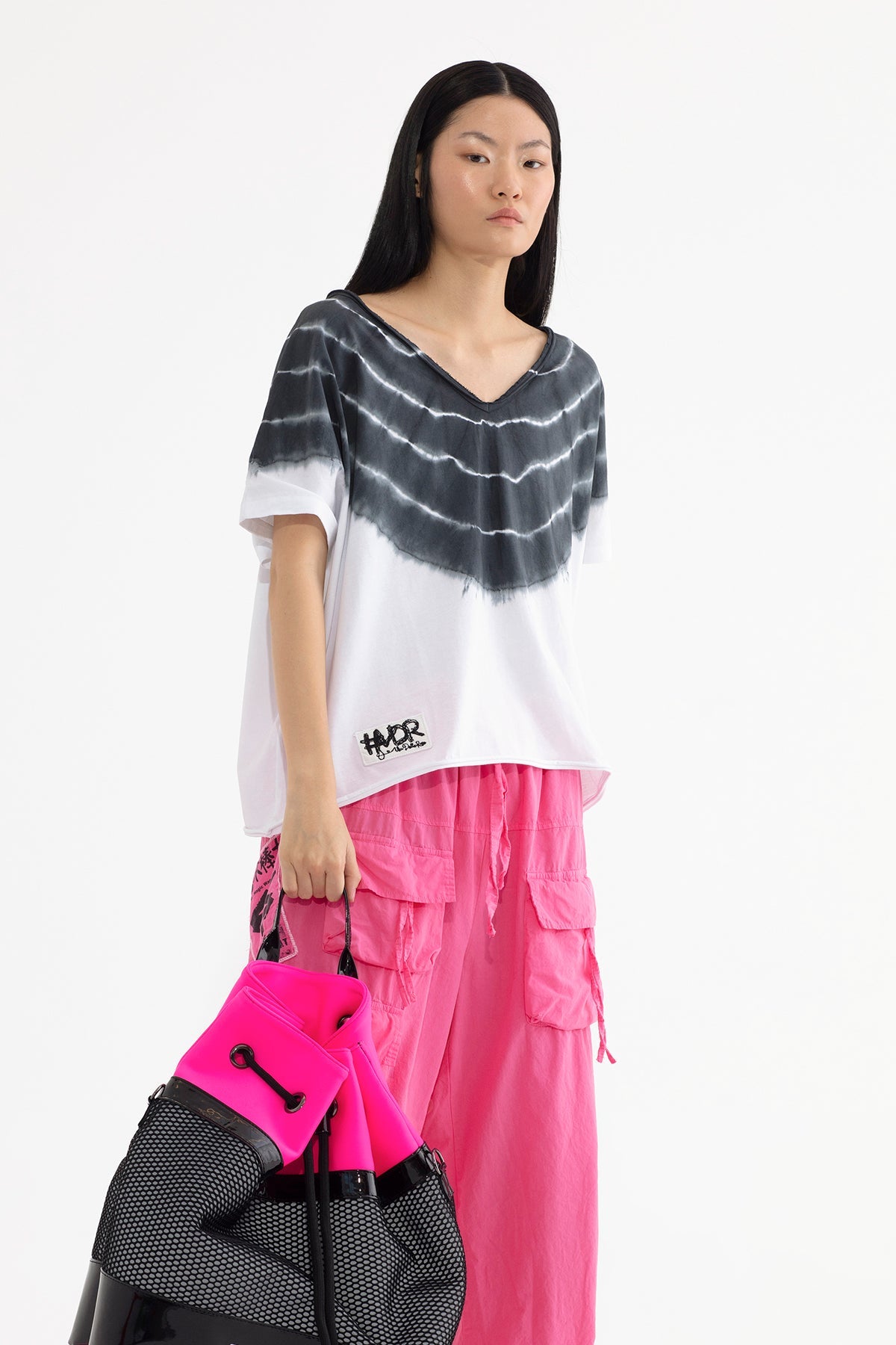 Beyaz Siyah T-shirt 13132