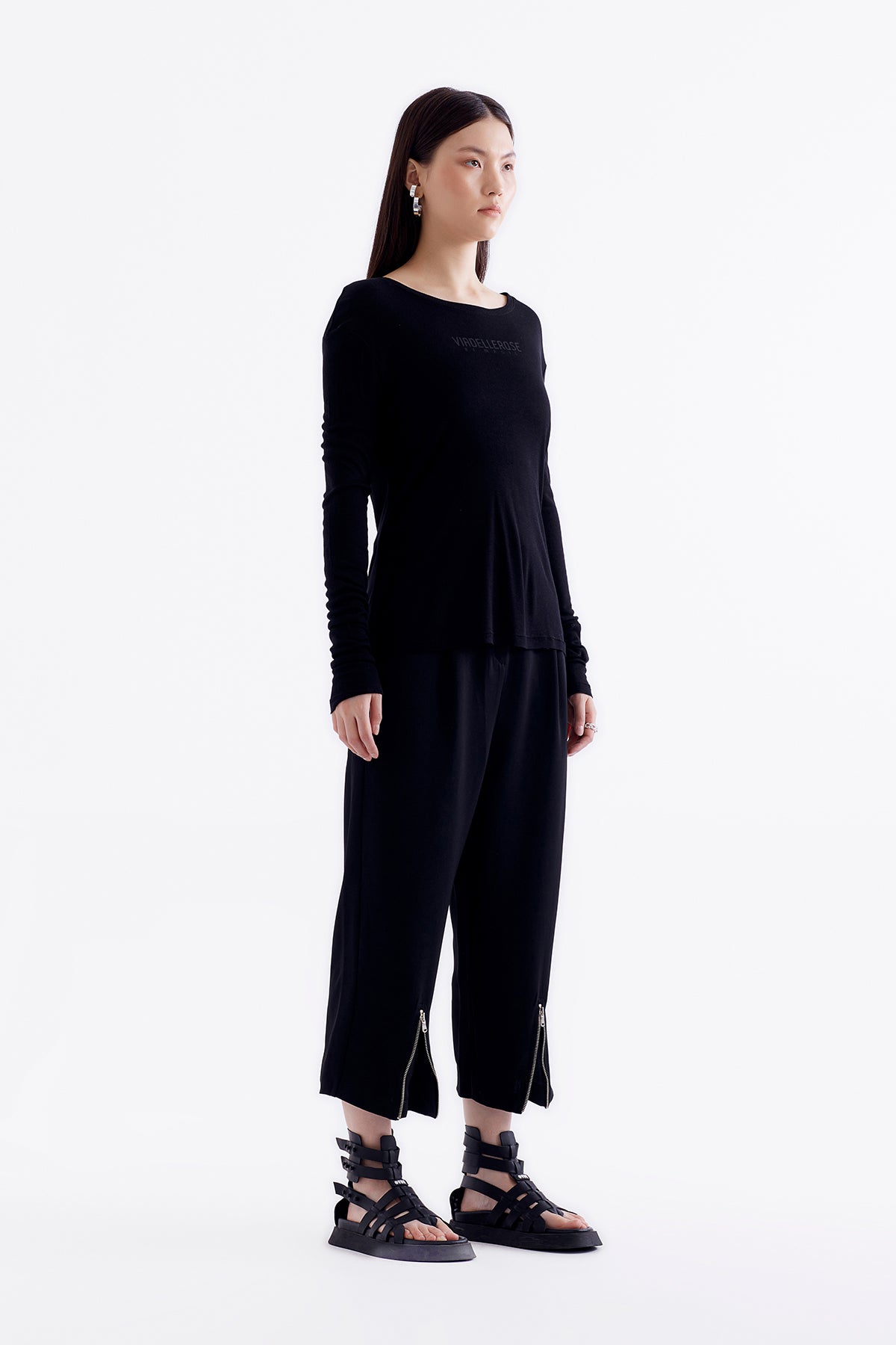 Siyah Uzun T-shirt 13224