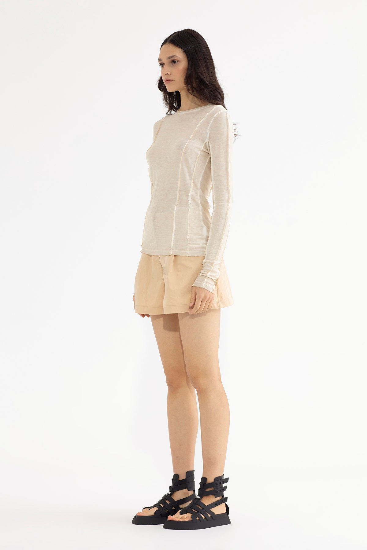 Bej Uzun T-shirt 13226