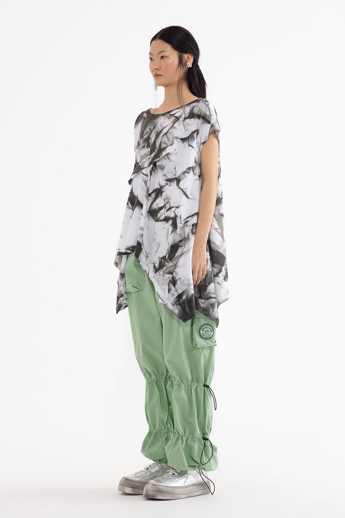 Beyaz Siyah T-shirt 13402