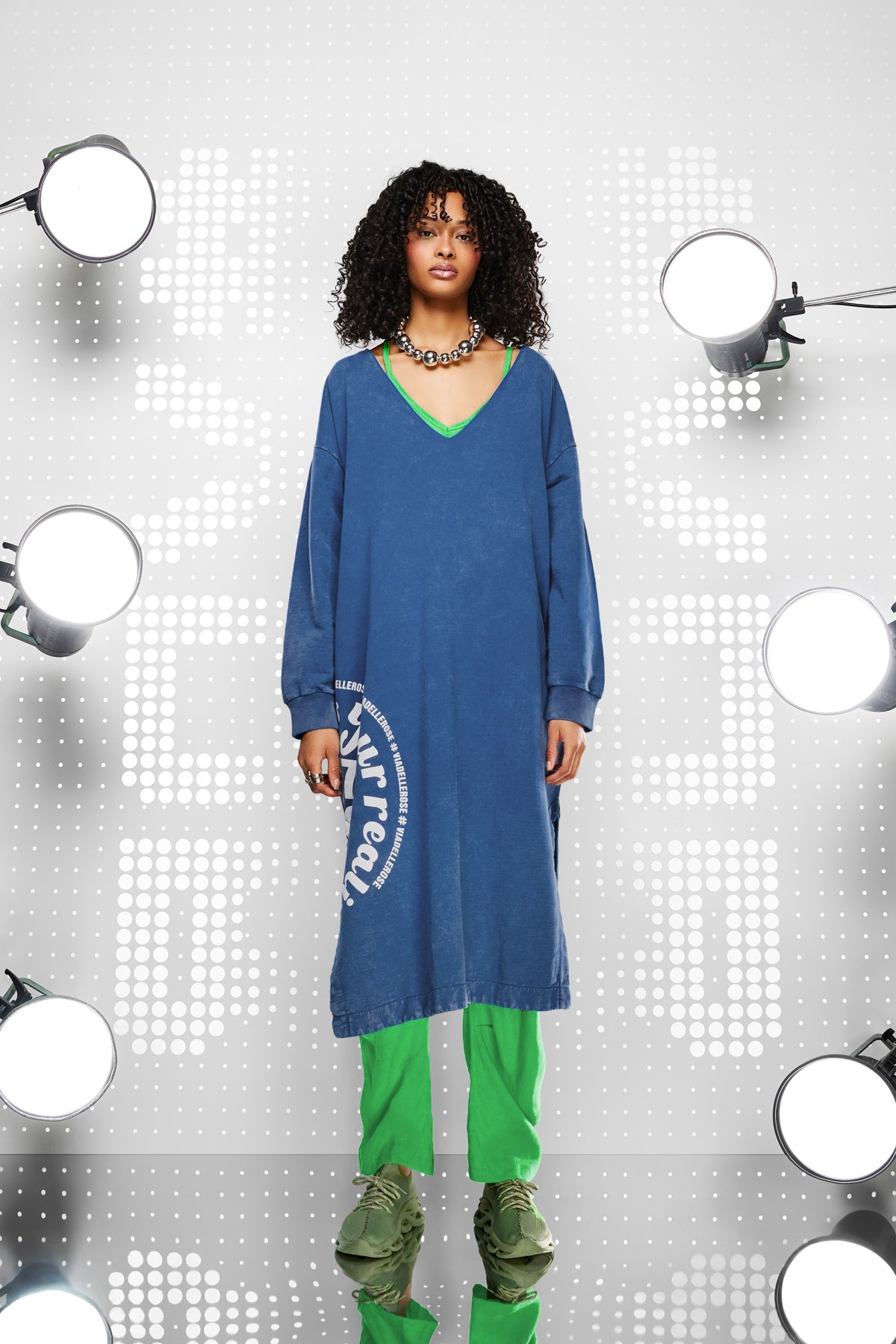 Indigo Elbise 15002